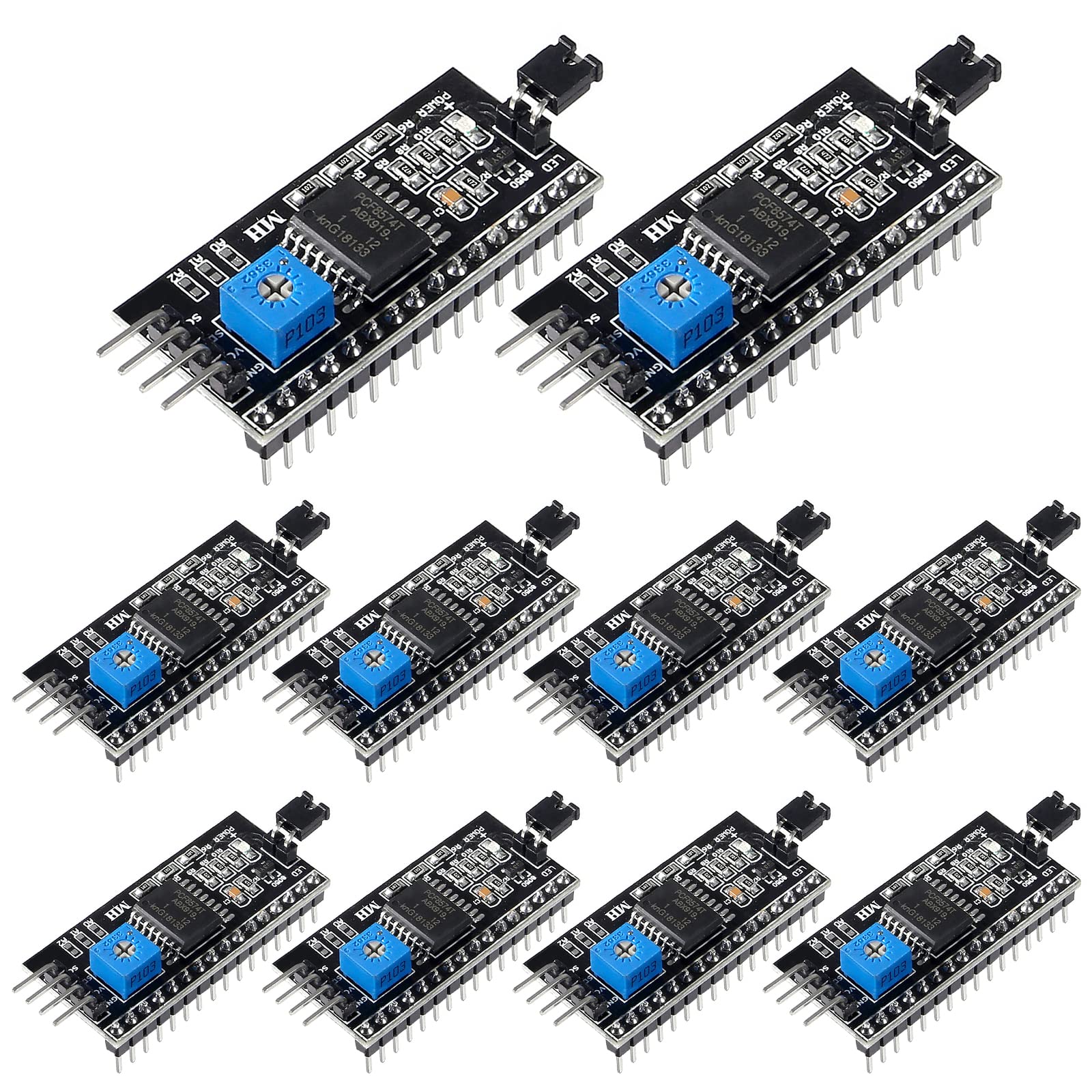 Coliao 10Pcs 5V 2004 1602 Lcd Display Iic I2C Adapter Iic I2C Serial Interface Adapter Converter Module