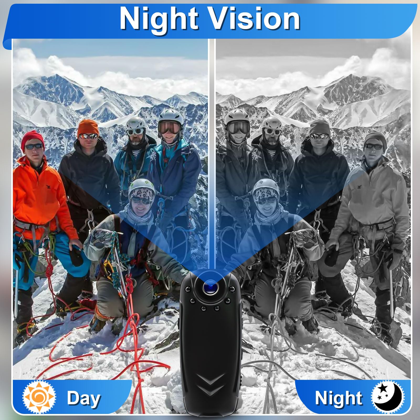 Hkfug Mini Body Camera, 1080P Hd Portable Video Recorder With Night Vision, Motion Detection 10Hr Recording Pocket Body Cameras