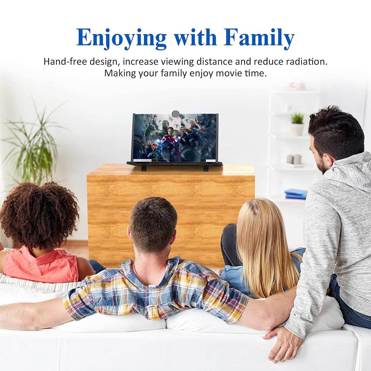 16' Screen Magnifier For Cell Phone   3D Hd Magnifing Screen Enlarger Projector For Movies Videos And Gaming   Foldable Phone Stand Holder With Screen Amplifier Compatible With All Smartphones