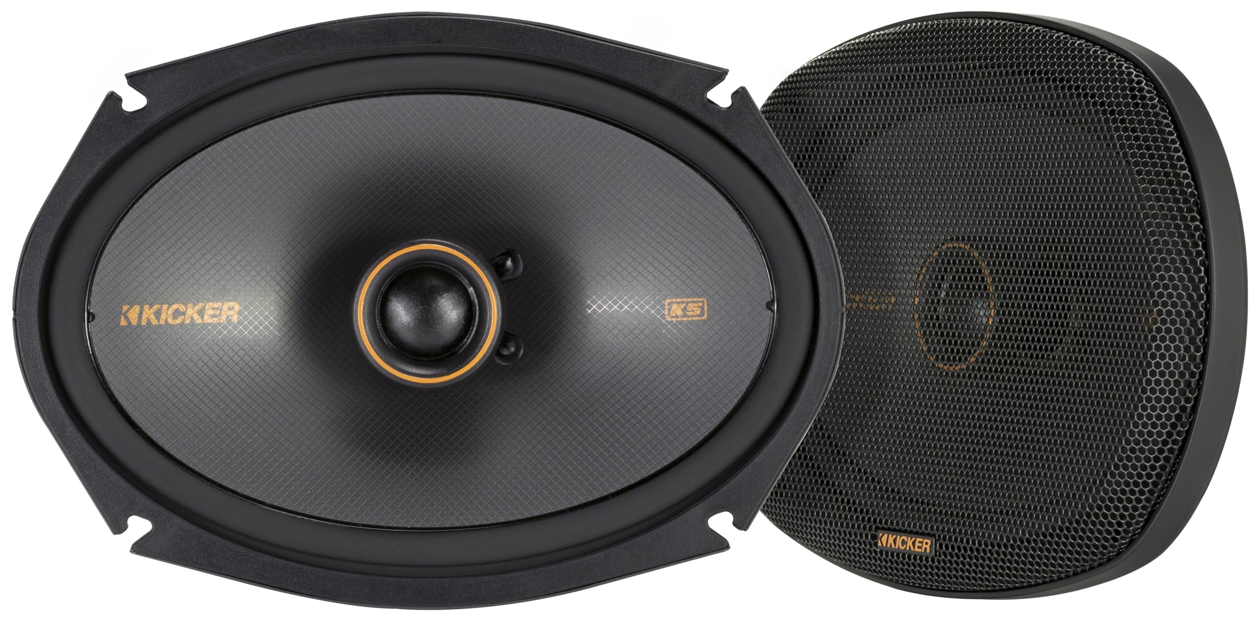 Kicker 51Ksc6904 Coaxial Speaker System, 2 Way Design, One (1) Pair, 6'' X 9'' (160Mm X 230Mm) Polypropylene Woofer/Midrange, 1'