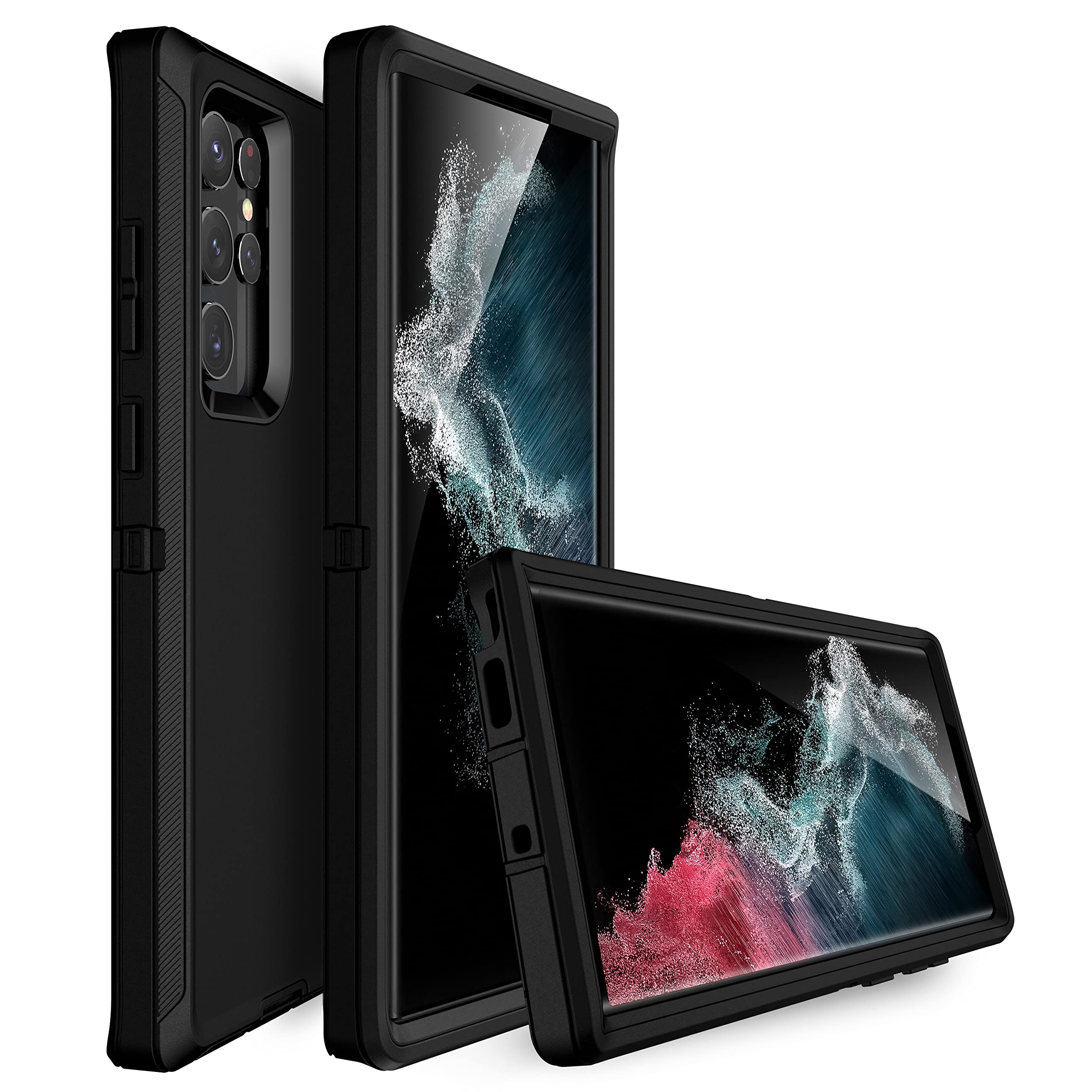 Mxx Case Designed For Galaxy S22 Ultra,Full Protection Heavy Duty Shockproof Rugged Bumper Dust Proof Cover Case For Samsung S22