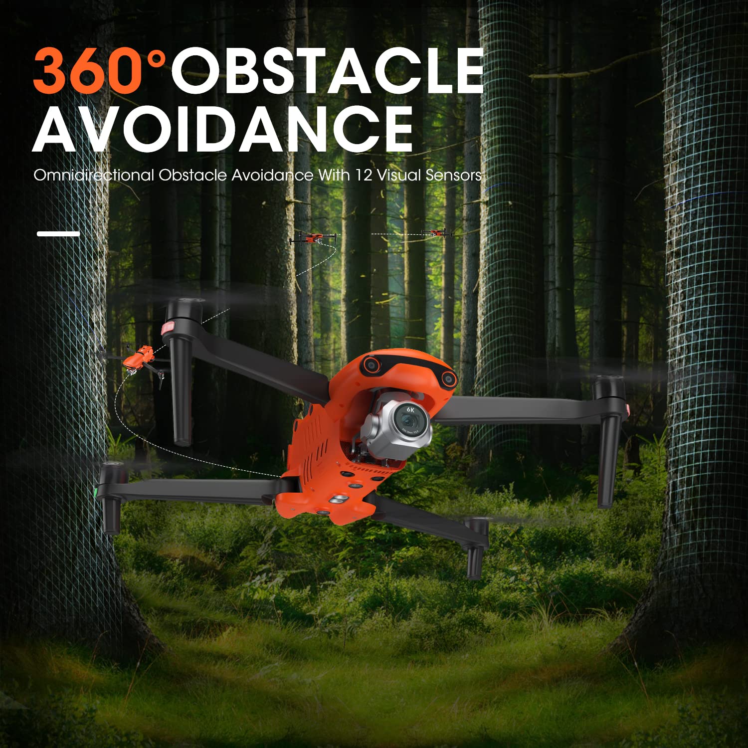 Autel Robotics Evo 2 Pro V3: Son Y 1'' Cmos Sensor & 6K Hdr Video, Moonlight Algorithm 2.0, Max Iso 44000,12 Bit Dng, 6.4'' Smar