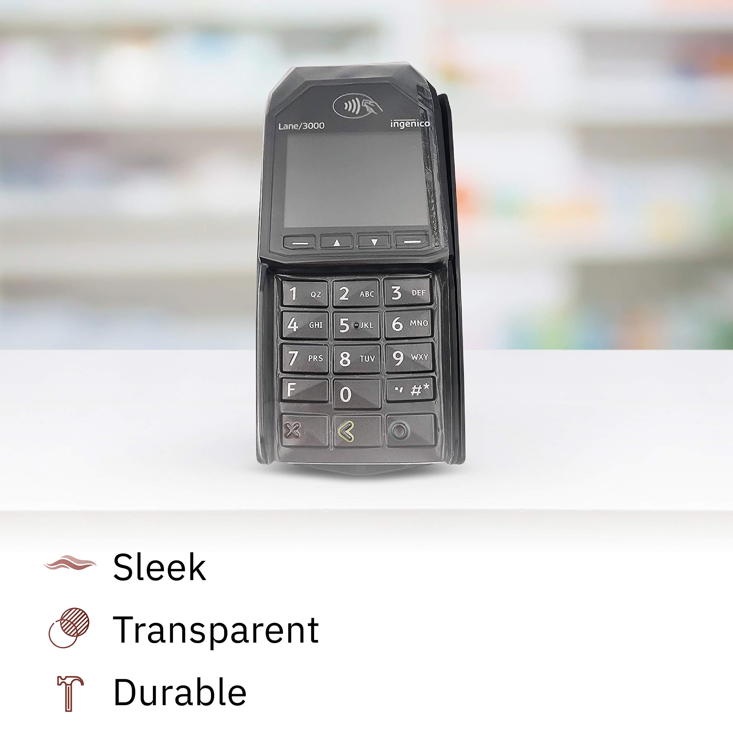 Discount Credit Card Supply Ingenico Lane/3000 Terminal Protective Spill Cover