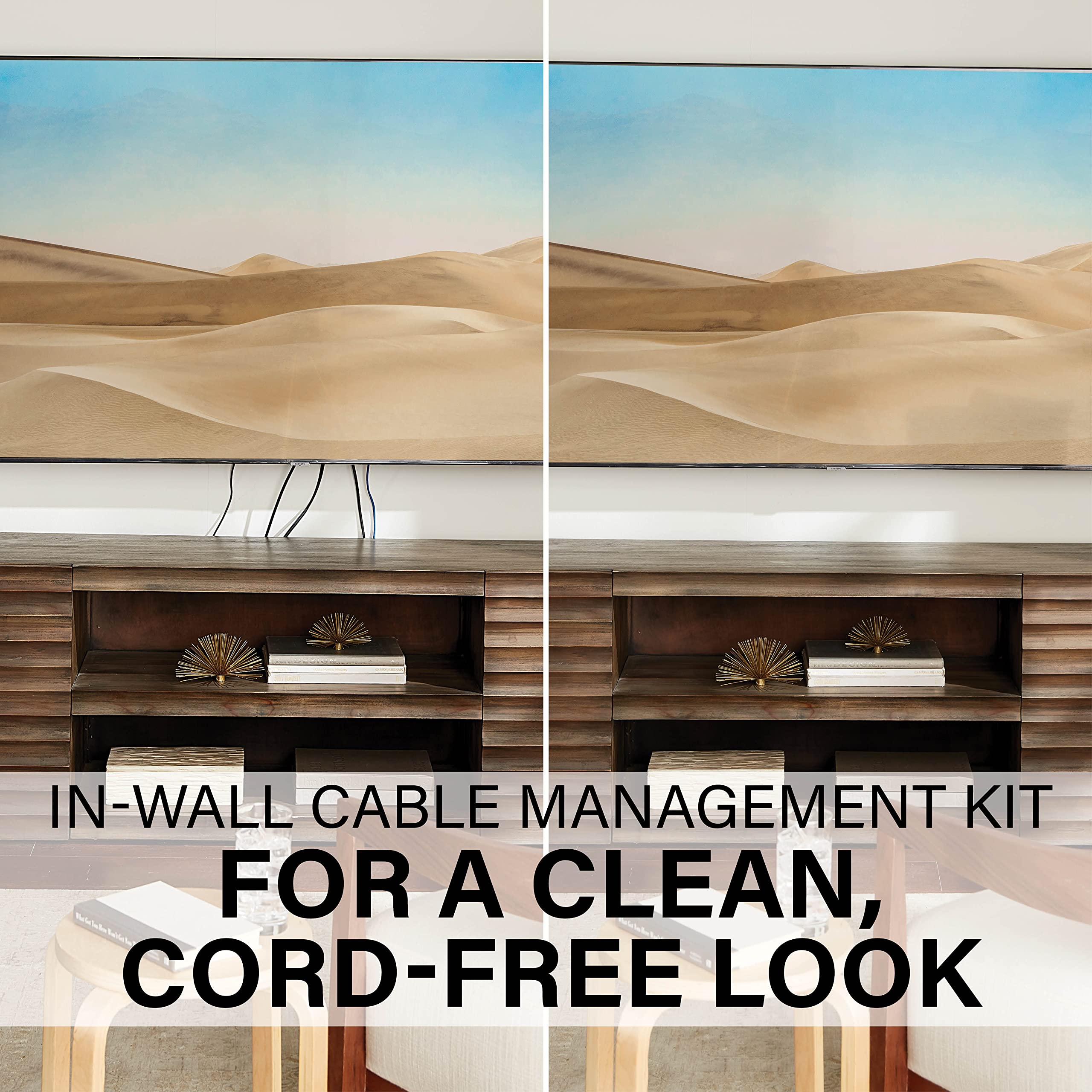 Sanus In Wall Cable Management Kit   Hides Av Cables Behind The Wall   Sa Iwcm2 W1