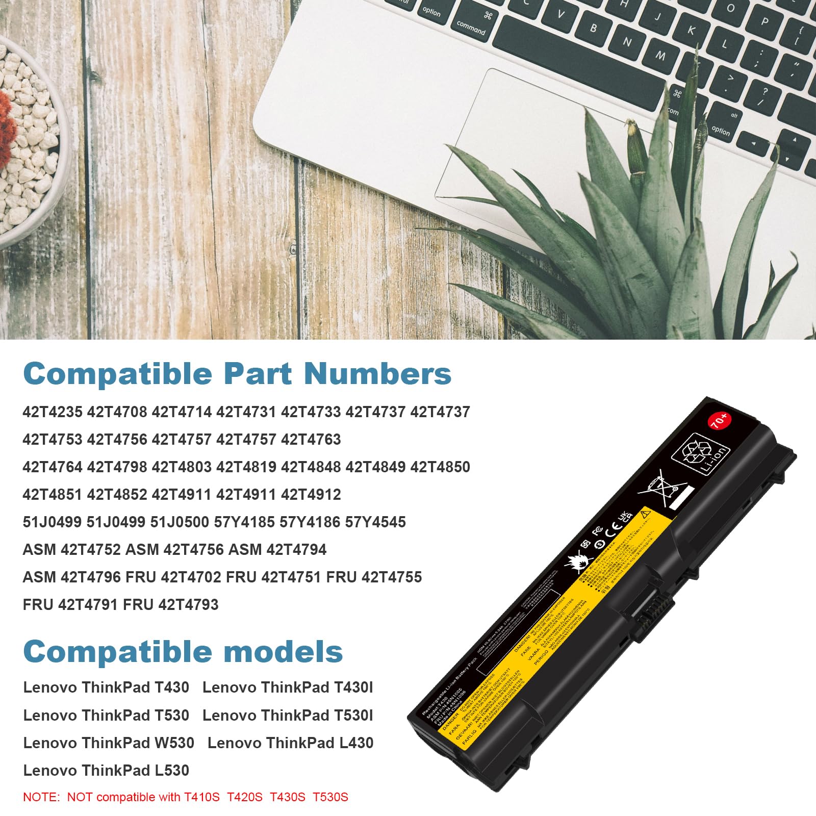 Fancy Buying 70+ 57Wh Laptop Battery For Lenovo Ibm Thinkpad T430 T430I T530 T530I W530 W530I L430 L530 Sl430 Sl530 45N1007 45N1