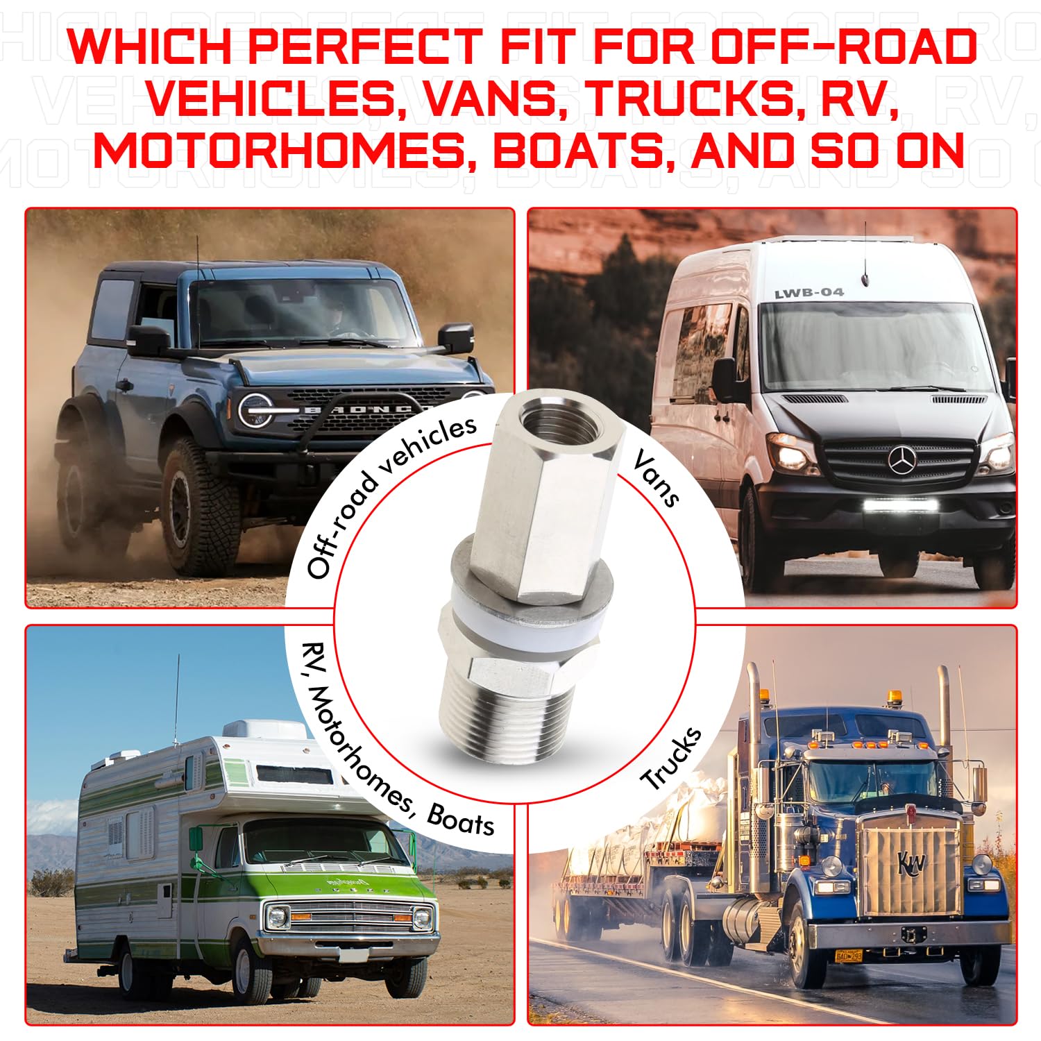 Prostick Universal Heavy Duty So 239 Stud Mount For Cb Radio Antenna