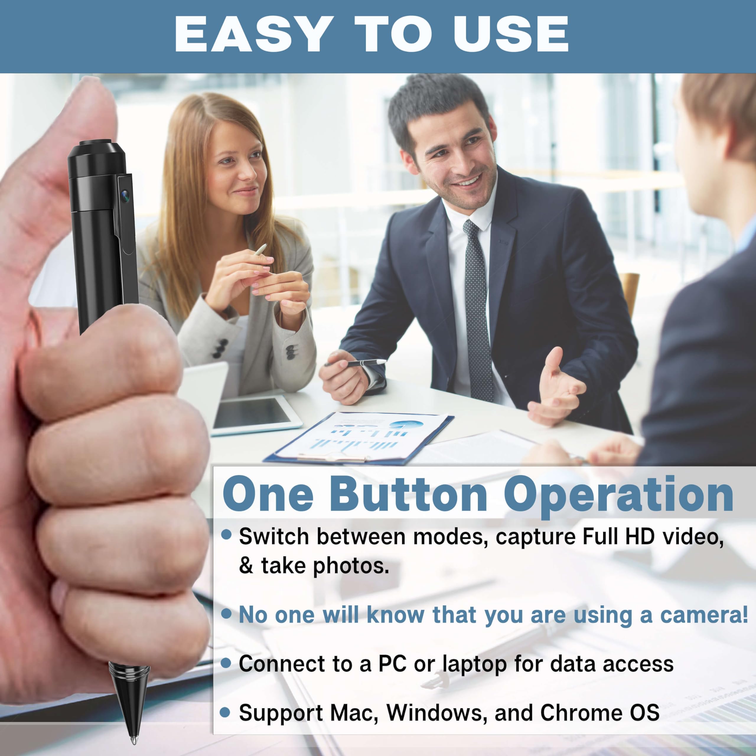 Sirgawain Mini Body Camera Pen 1080P   [Upgraded 2024] Premium Small Body Cam With Hd Video Or Picture Taking   Body Worn Camcor