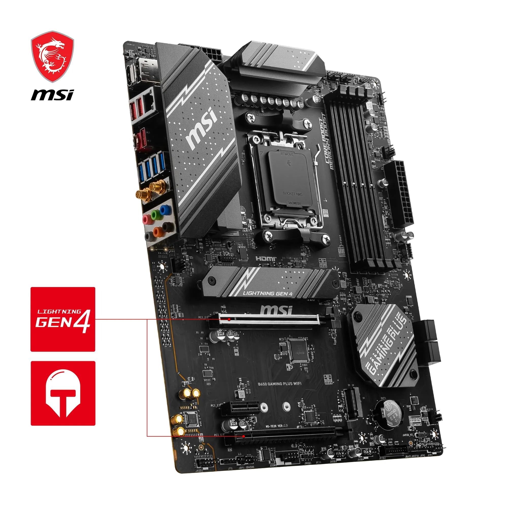 Msi B650 Gaming Plus Wifi Motherboard Amd B650 Socket Am5 Atx
