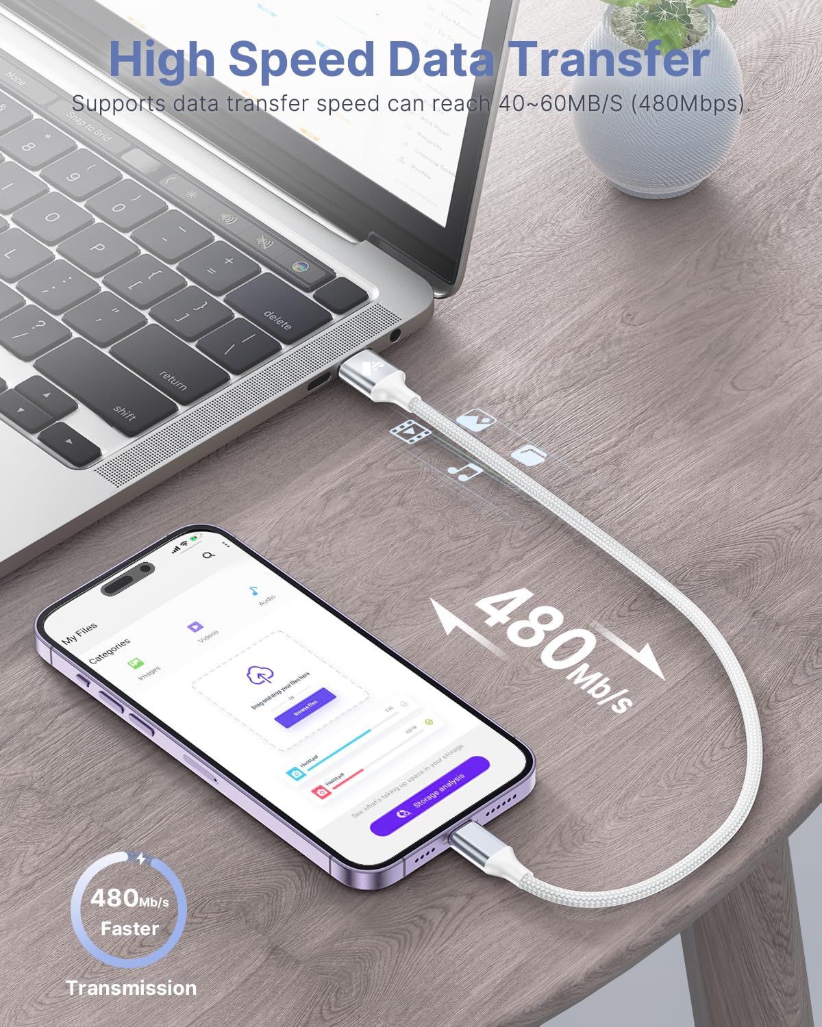 1Ft 3Pack Iphone Charger, Aioneus Short Iphone Charger Cord Apple Certified Usb A To Lightning Cable Nylon Braided Iphone Cable Fast Charging For Iphone 14 13 12 11 Pro Max Xr Xs 8 7Plus 6 Se (1 Foot)