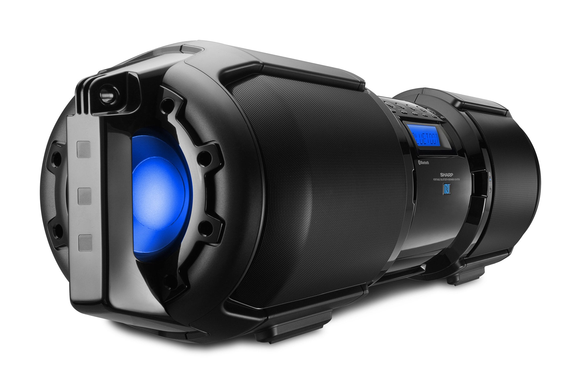 Sharp GX BT9X Large Portable Bluetooth BoomBox Speaker,Matte Black