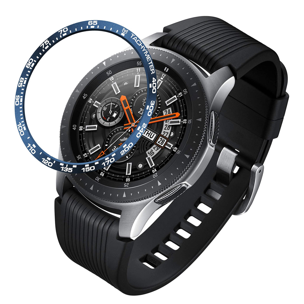 Baihui Compatible Galaxy Watch Bezel Ring 46Mm / Galaxy Gear S3 Frontier & Classic Bezel Ring,Aluminum Metal Bezel Ring Protecti