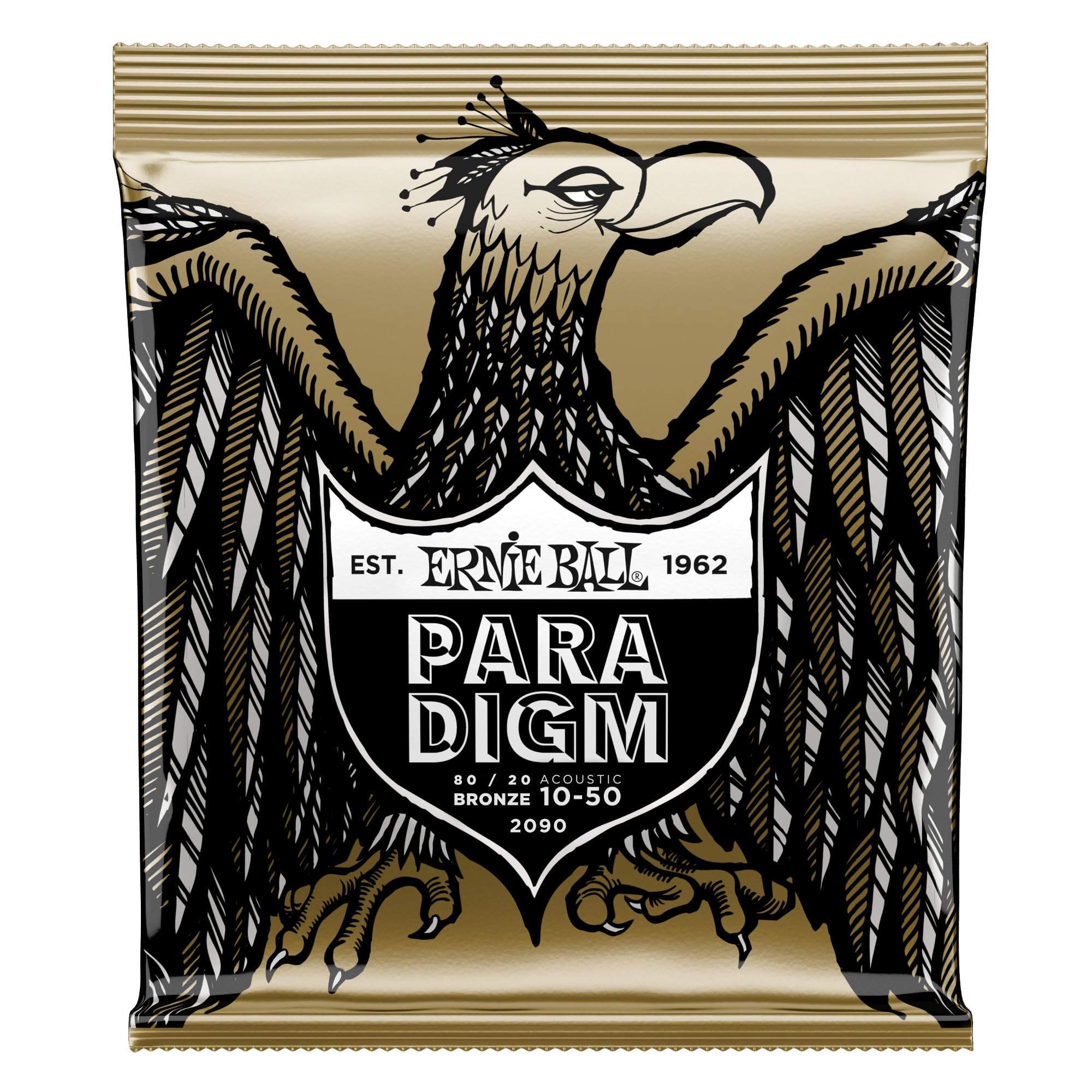 Ernie Ball Paradigm Extra Light 80/20 Bronze Acoustic Guitar Strings, 10 51 Gauge (P02090)