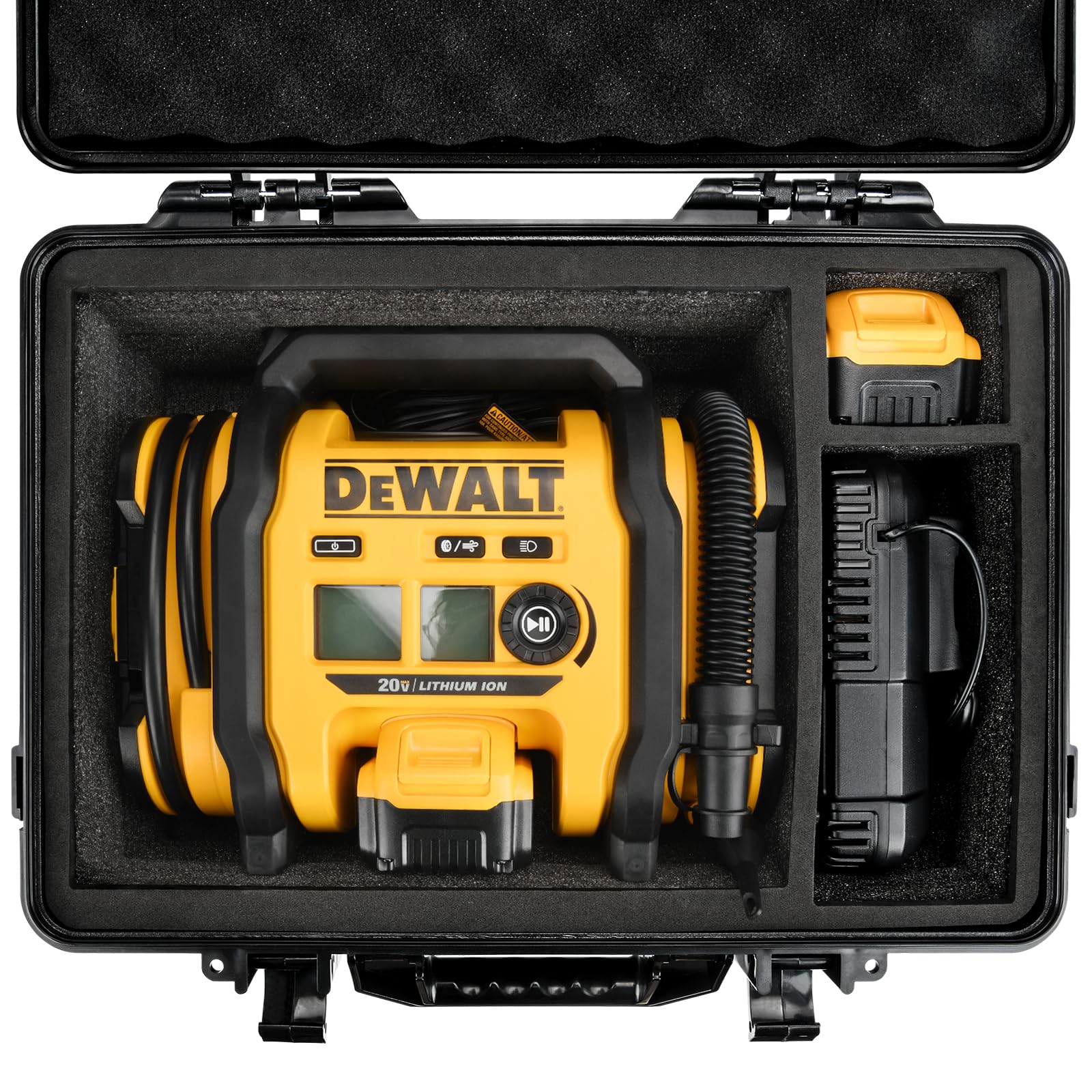 Lotocase Air Compressor Hard Case Compatible With Dewalt 20V Max Tire Inflator Dcc020Ib, Air Pump Storage Carrying Bag For Dewal