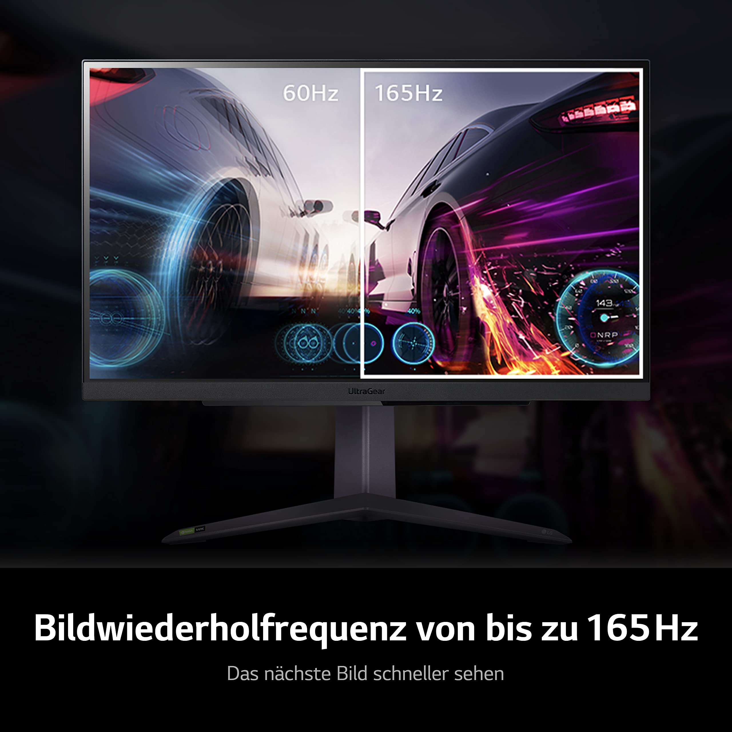 Lg Electronics 27Gr75Q-B Ultragear Gaming Monitor 68.5 Cm (27), 2560 X 1.440, 16:9, Wqhd 1440P, 99% Srgb, Hdr10, 165 Hz, 1Ms Gtg