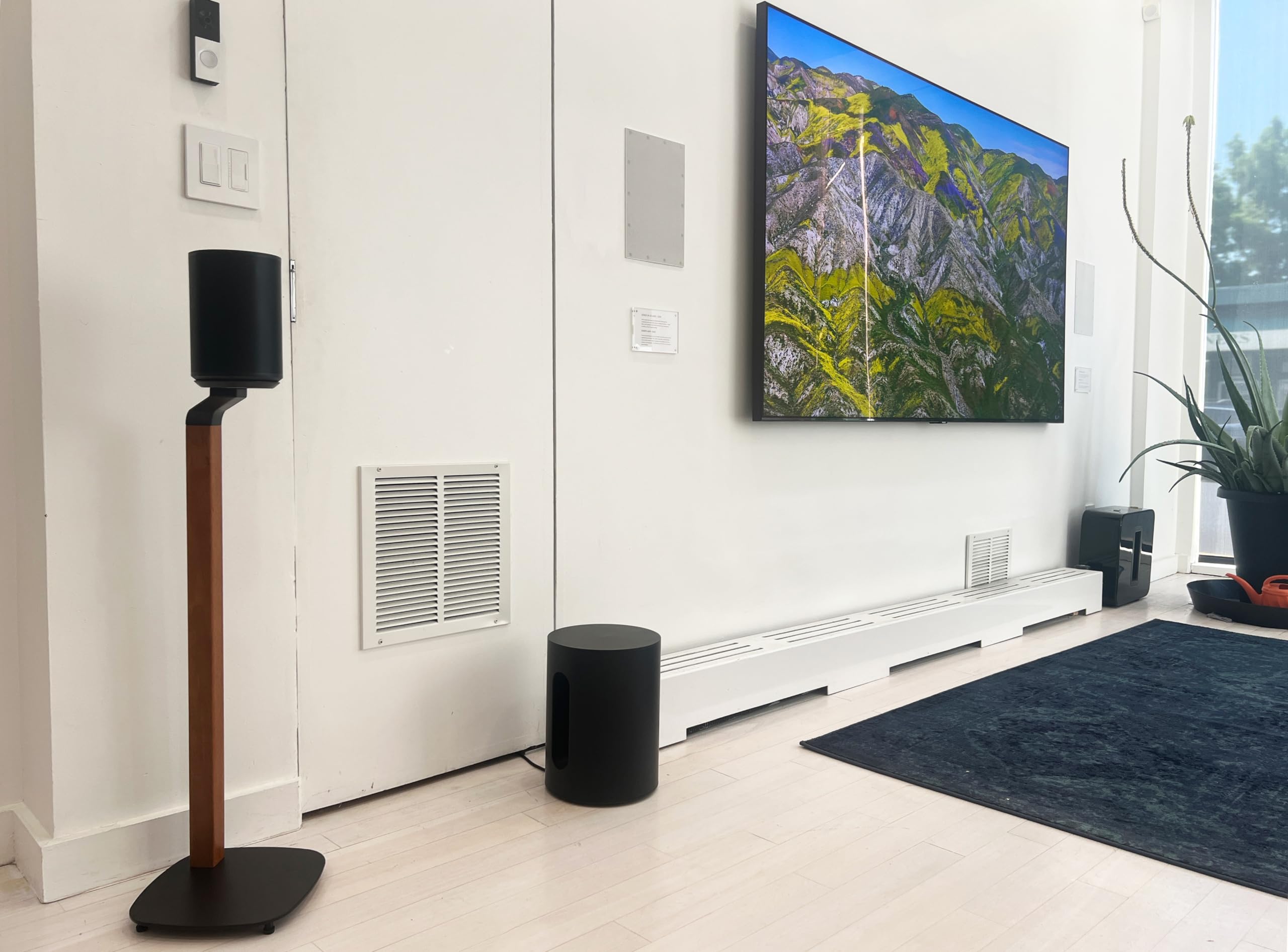 Ynvision.Design Premium Floor Stand Compatible With Sonos Era 100 And Era 300 (Black)