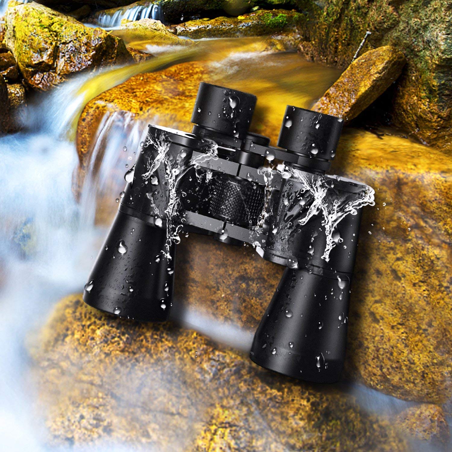 10X50 Powerfull Binoculars For Adults With Low Light Night Vision,Large Eyepiece,10 Seconds Quick Focus,Waterproof Wide Angle Bi
