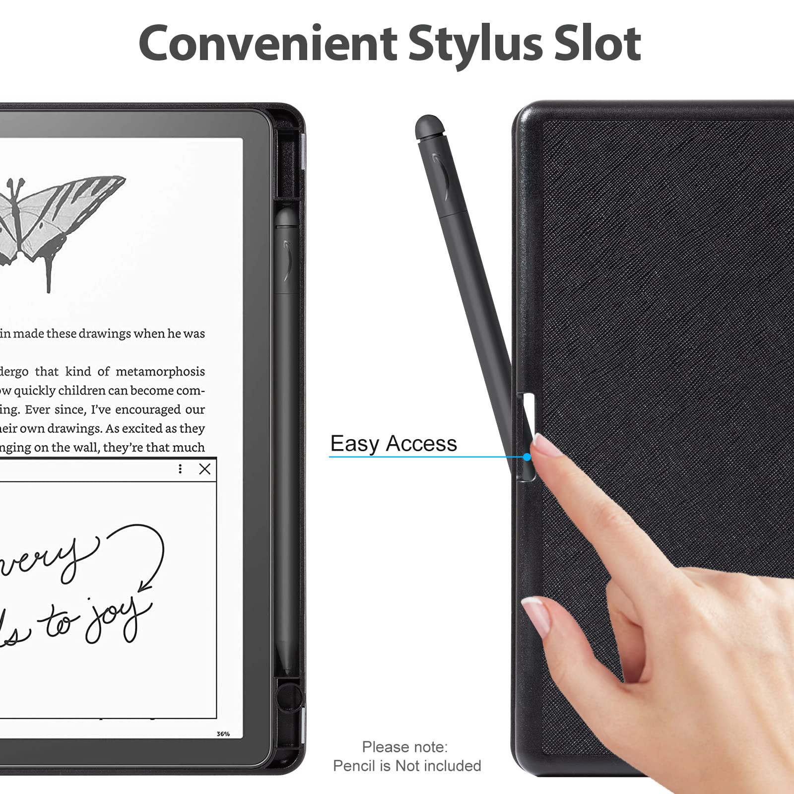 Cobak Case For Kindle Scribe   All New Pu Leather Cover With Auto Sleep Wake Feature For Kindle Scribe 10.2'' 2022 Released With