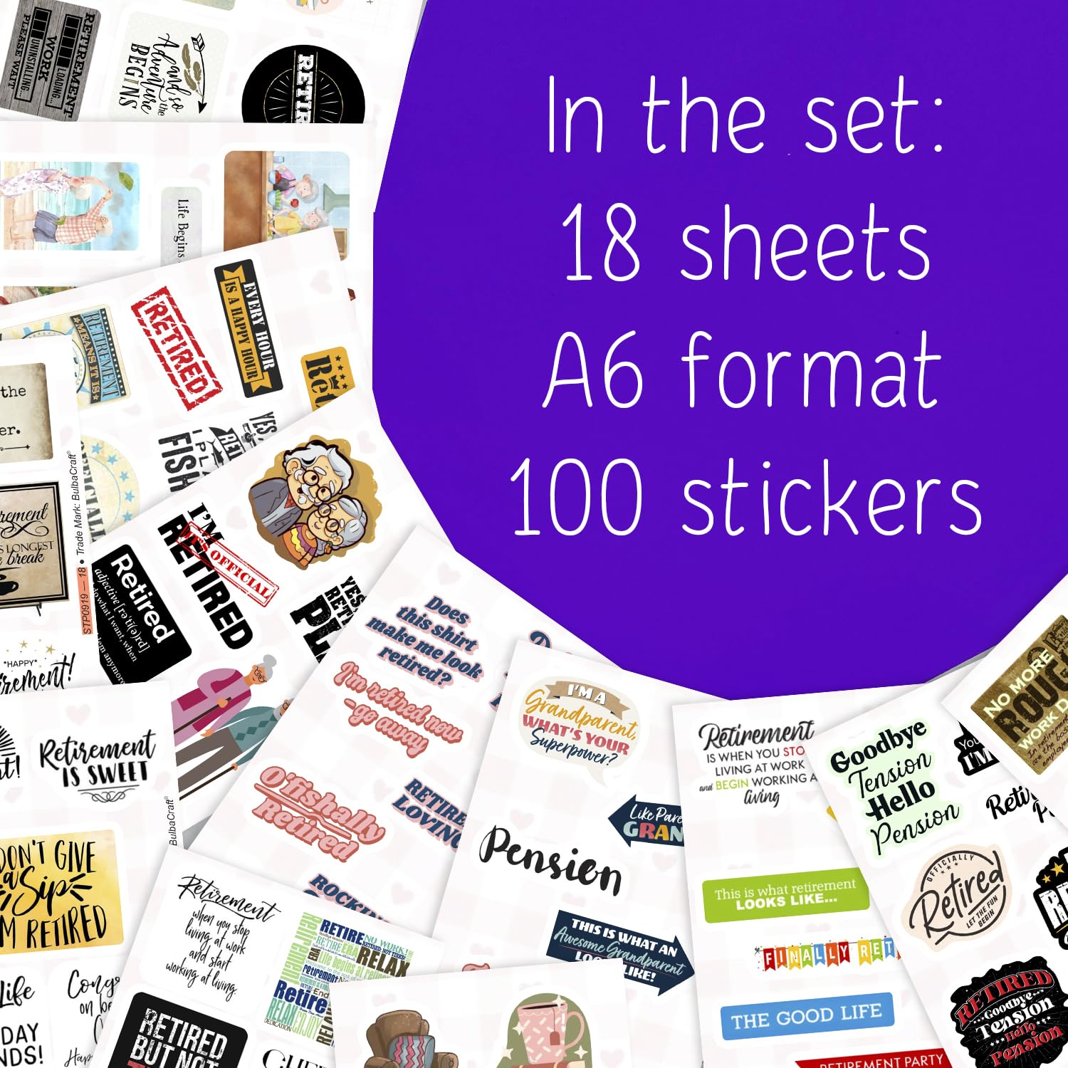 100Pcs Funny Retirement Stickers And Laptop Decals   Retirement Party Favors, Decorations, Supplies 2024   Retirement Gifts For