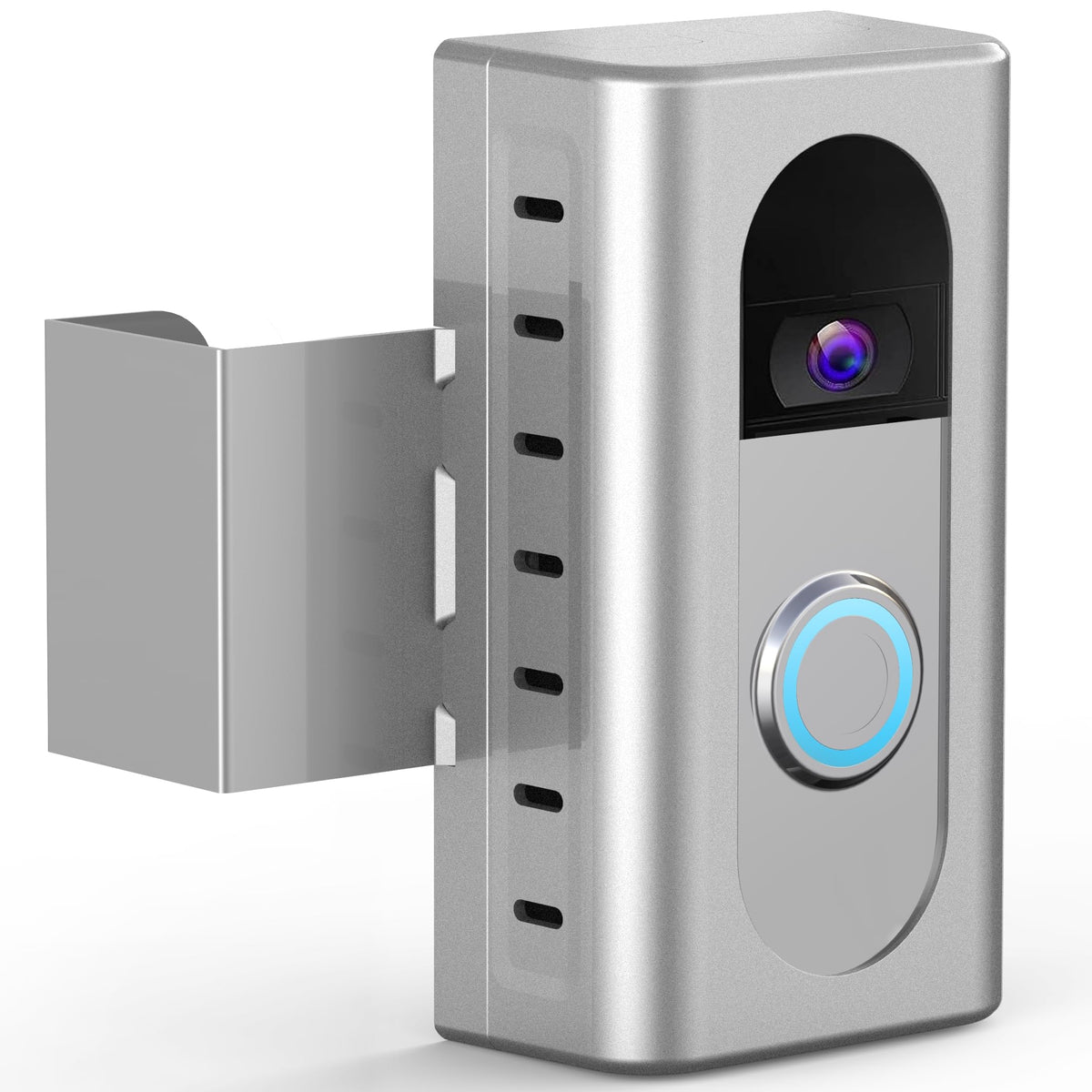 Qibox Anti-Theft Video Doorbell Mount Compatible With Ring/Blink Video Doorbell 4/3/3 Plus/2/1/(2020 Release), Adjustable No-Dri