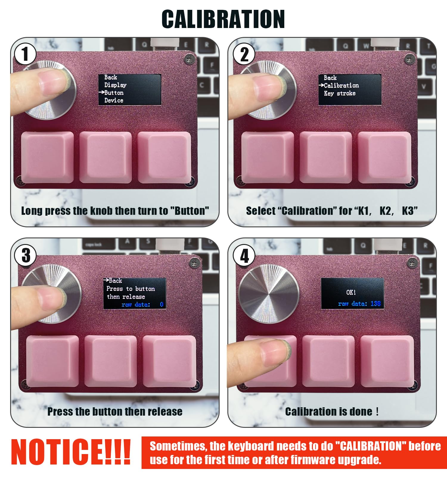 Btxetuel Sayodevice O3C Osu Keyboard Rapid Trigger Hall Switches Magnetic Linear Switches Keyboard With Knob And Screen,Copy Pas