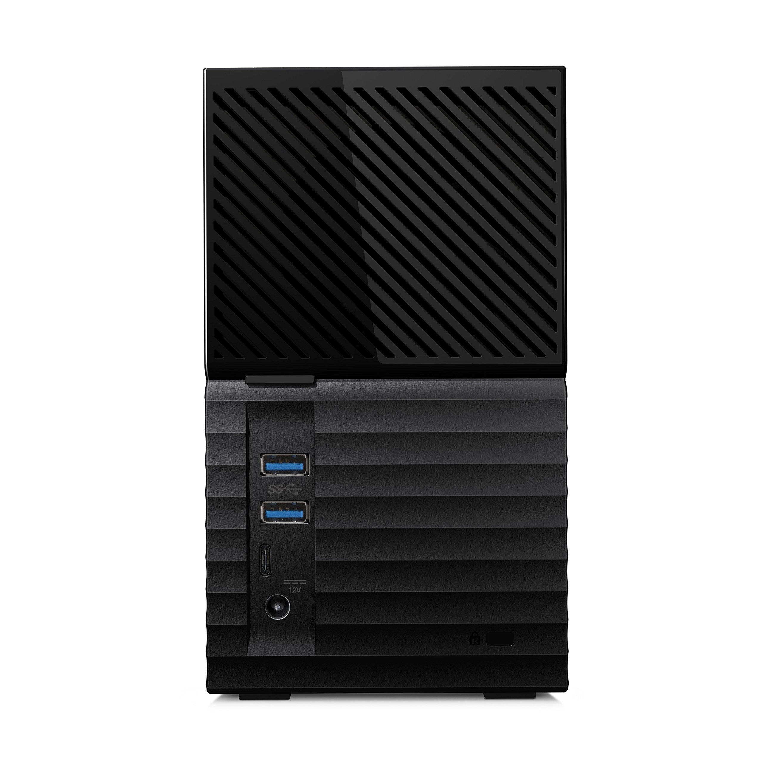 Wd 36Tb My Book Duo Desktop Raid External Hard Drive Hdd, Usb 3.1, With Password Protection And Auto Backup Software   Wdbfbe036