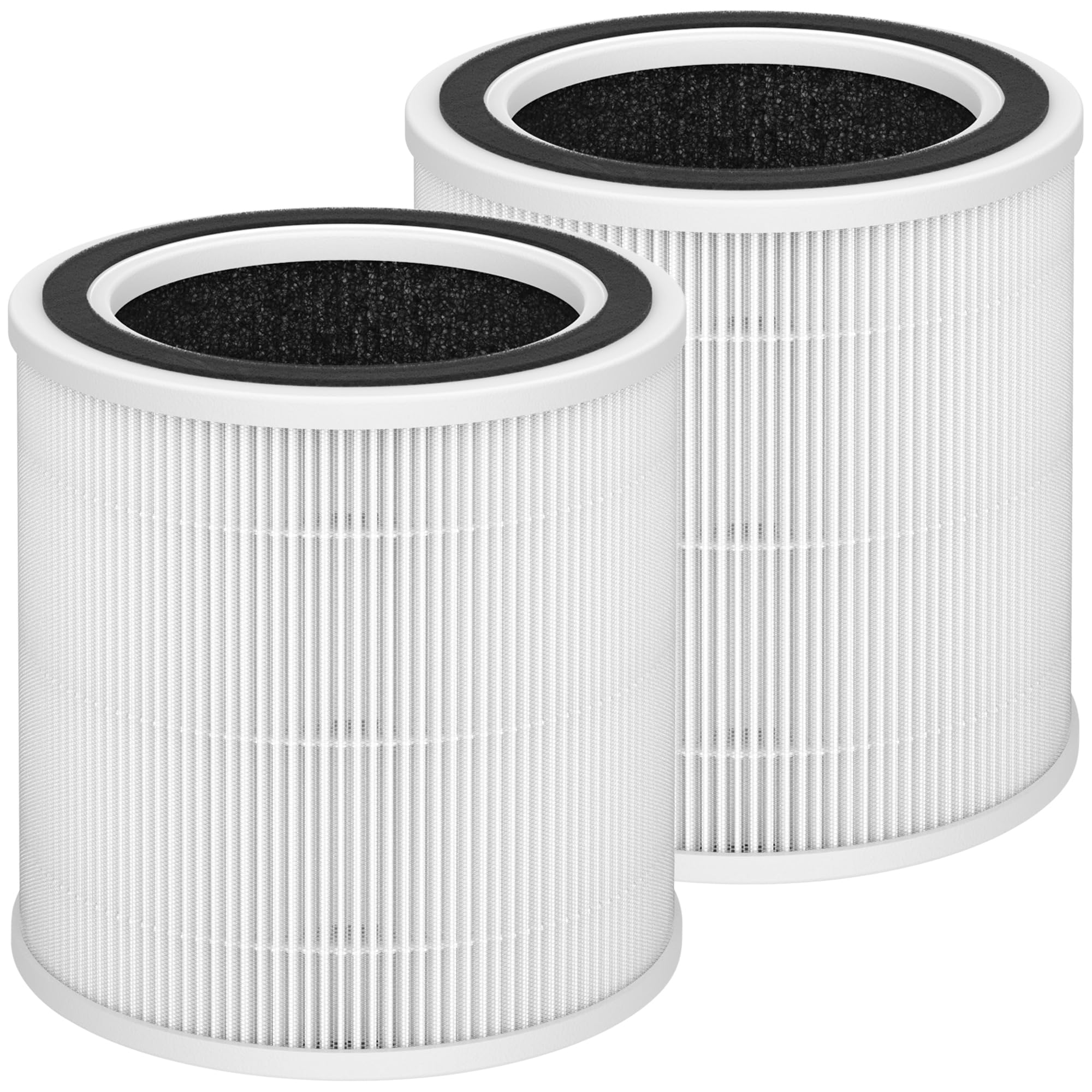 Breabetter Ac400 True Hepa Replacement Filter Compatible With Purivortex Ac400 Purifiers, 3 In 1 H13 True Hepa Filter(2 Pack) Wh