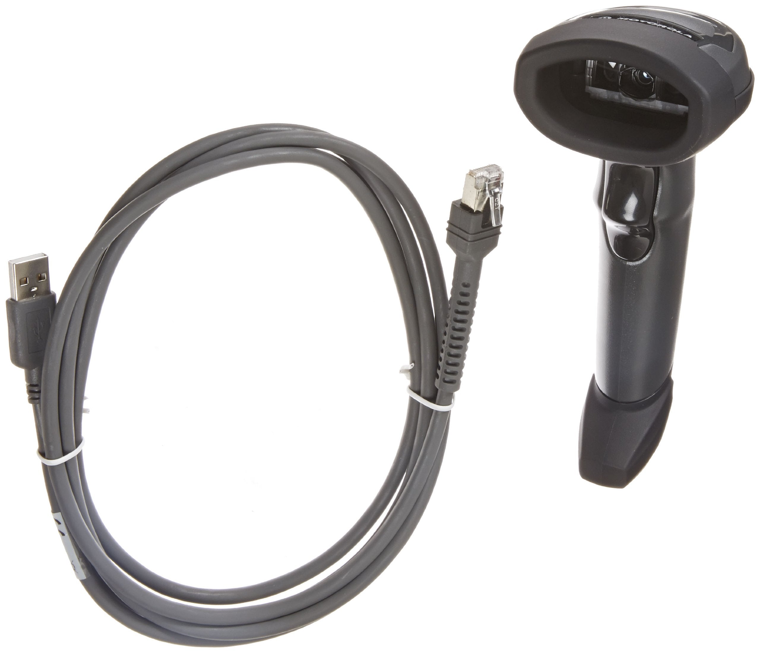 Symbol LI2208 Handheld Single Line Barcode Scanner with USB Host Interface and Stand, 547 scan/s Scan Rate, 5 VDC, Twilight Blac
