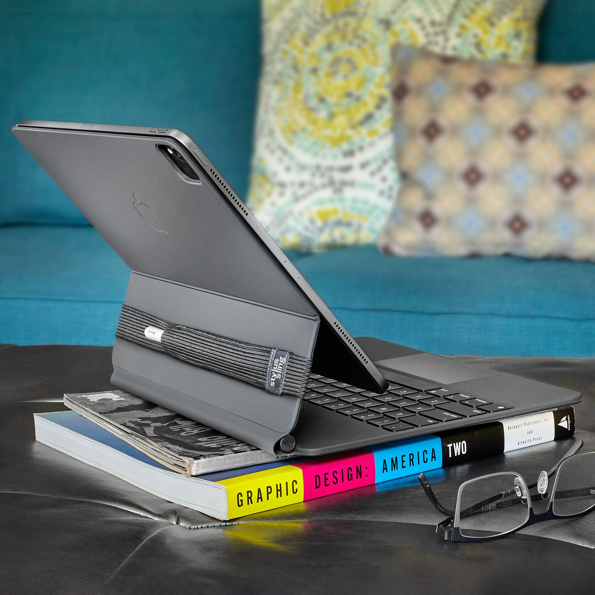 Stylus Sling Pencil Holder With Usb Adapter Pocket For Apple Pencil (1St And 2Nd Gen) - Compatible With Ipad Pro 11/10.5/9.7 & I