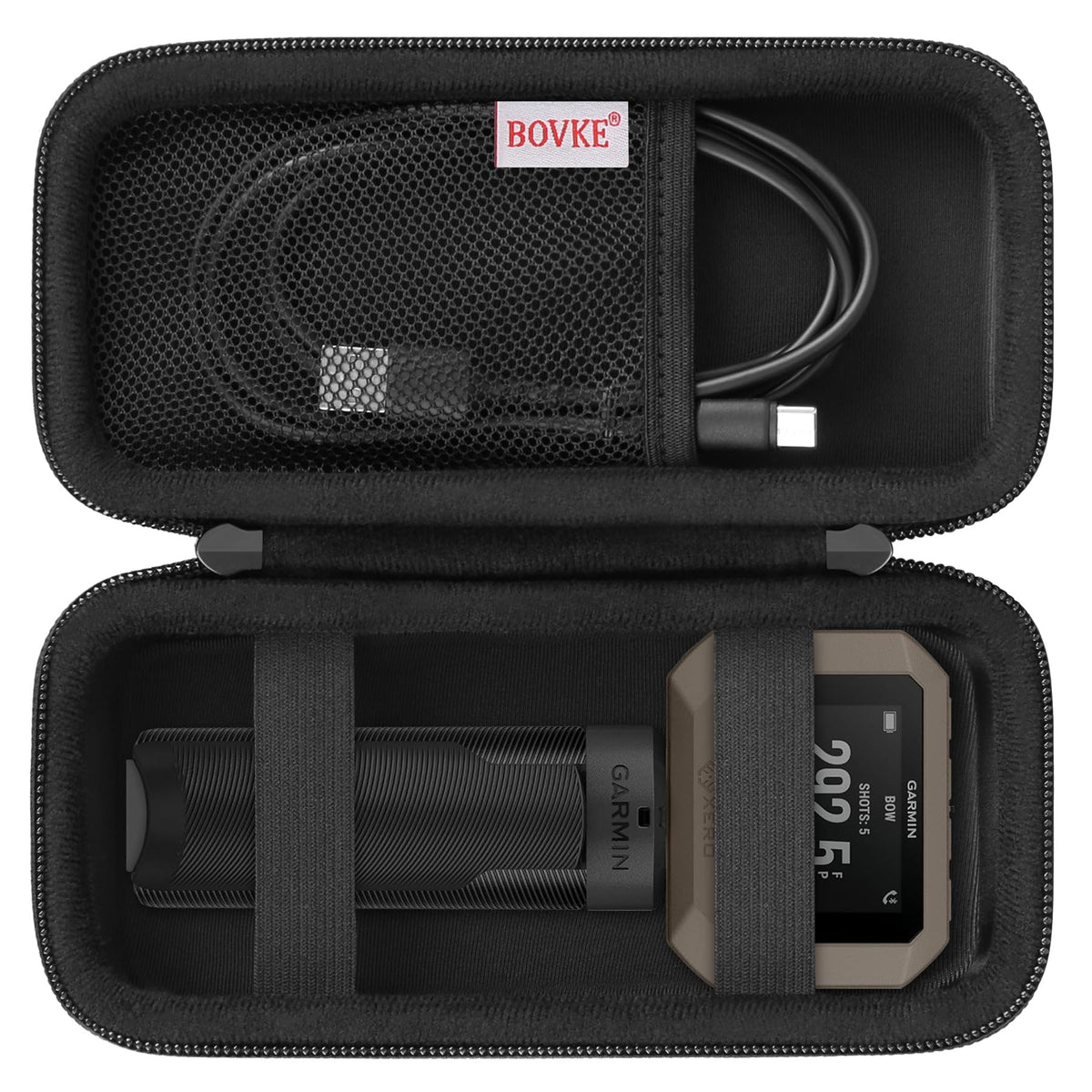Bovke Carrying Case Compatible With Garmin Xero C1 Pro Compact Chronograph For Range Shooting, Garmin Xero C1 Pro Travel Storage