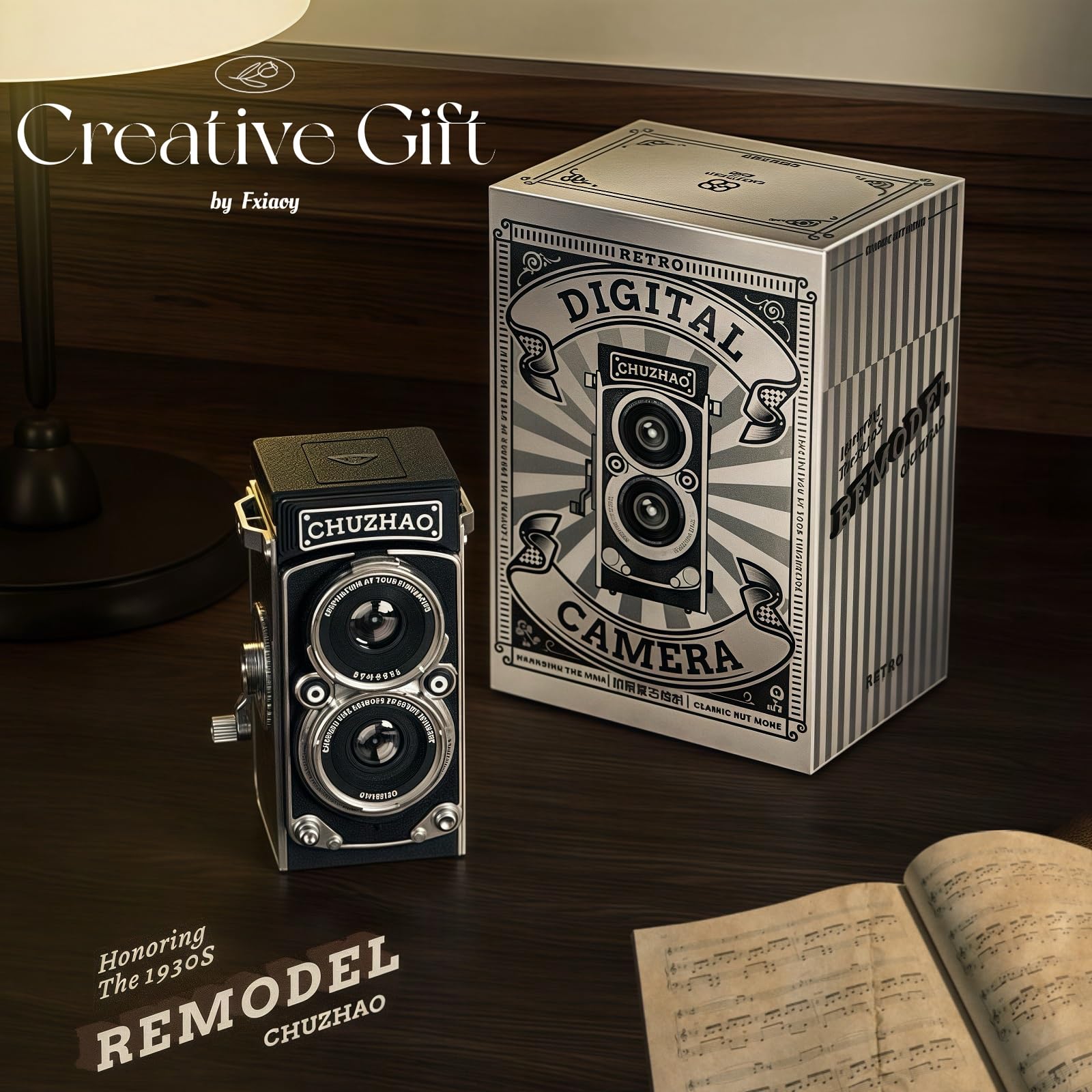 Digital Retro Mini Camera With 16Gb Card, 12Mp Autofocus, 1080P Fhd Small Video Recording Camera, Suitable For Beginners/Teens/A