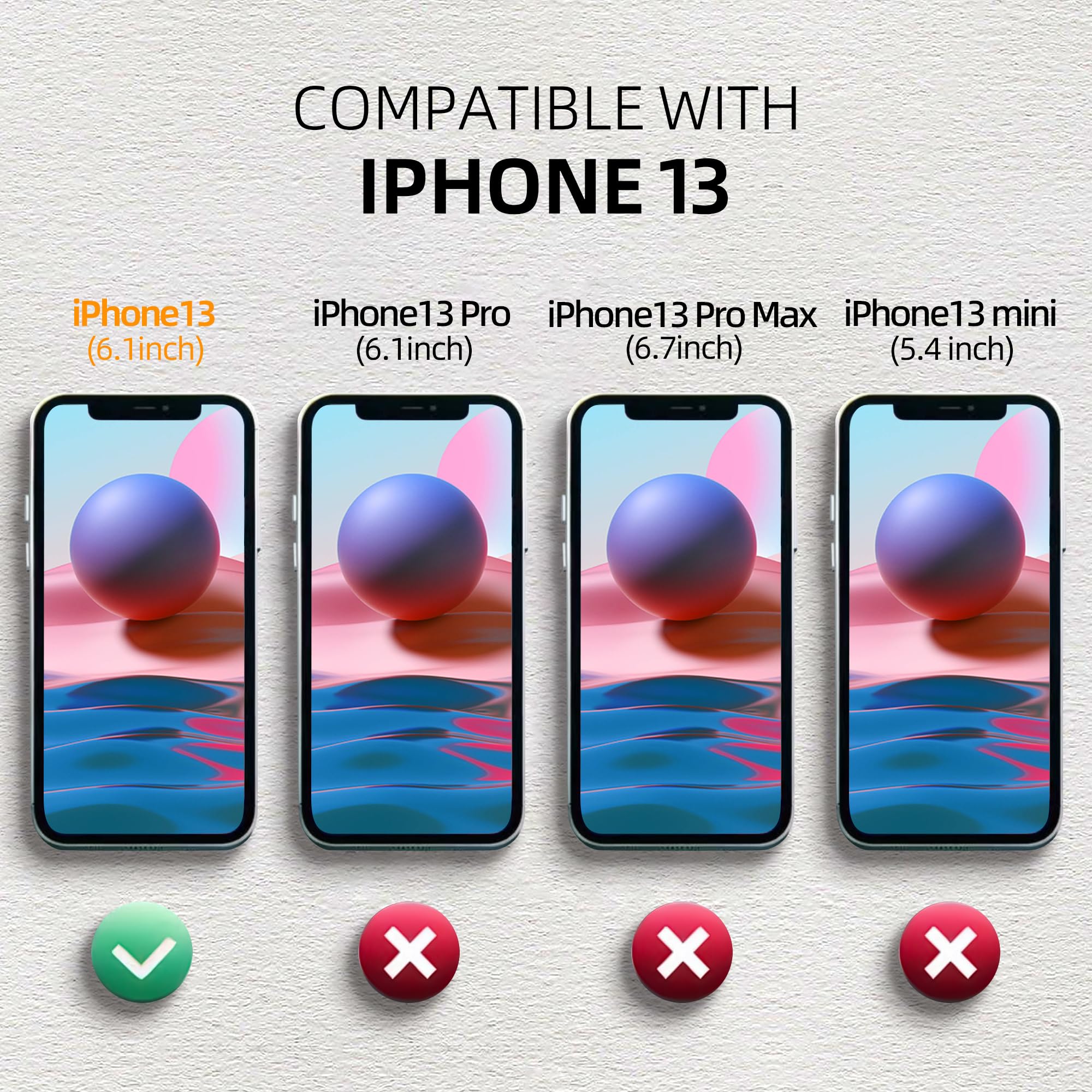 Sportlink For Iphone 13 Waterproof Case, Built In Shockproof Dustproof Screen Protector, Ip68 Underwater Full Body Sealed Droppr