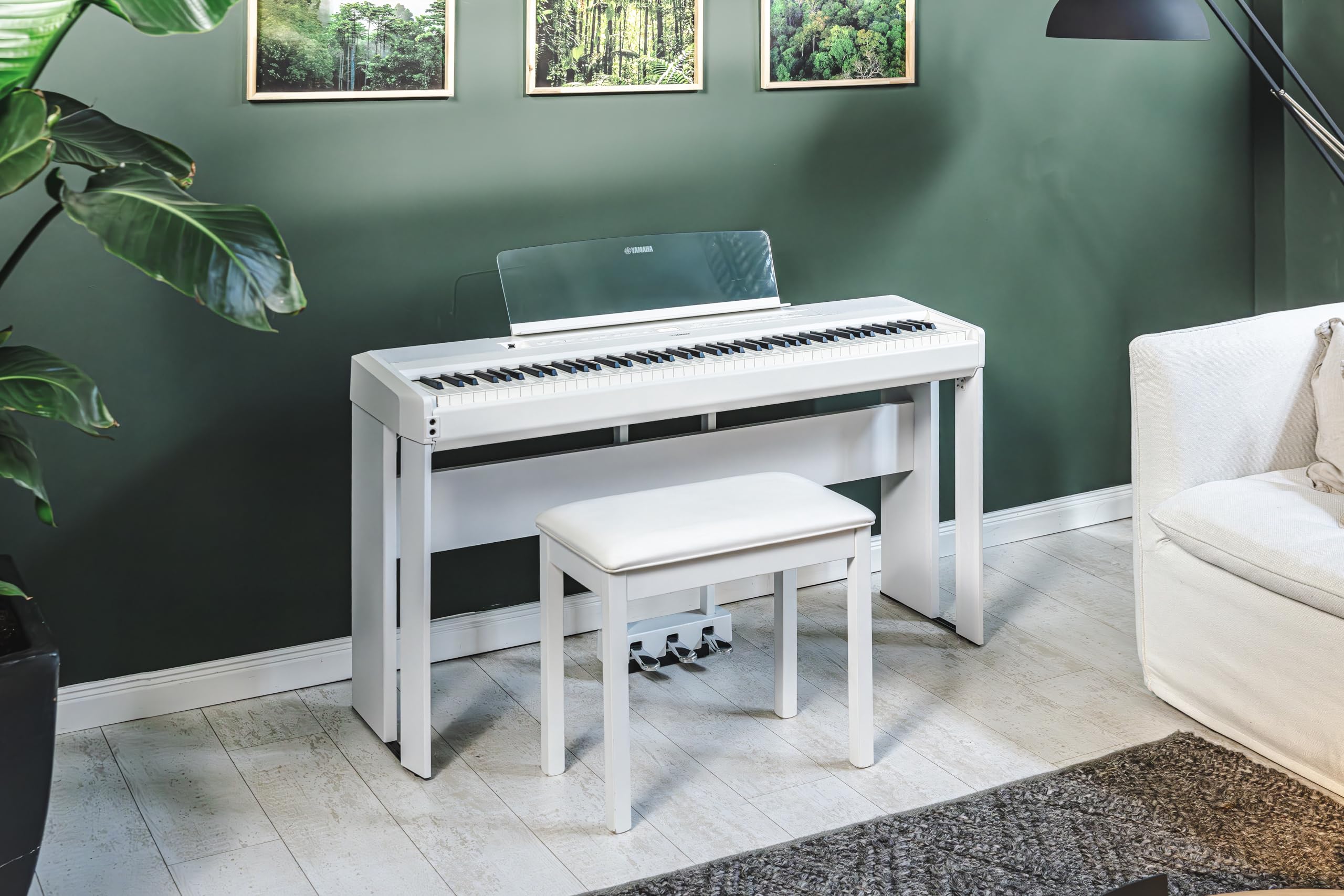 Yamaha L515Wh Wooden Furniture Stand For P515Wh,White