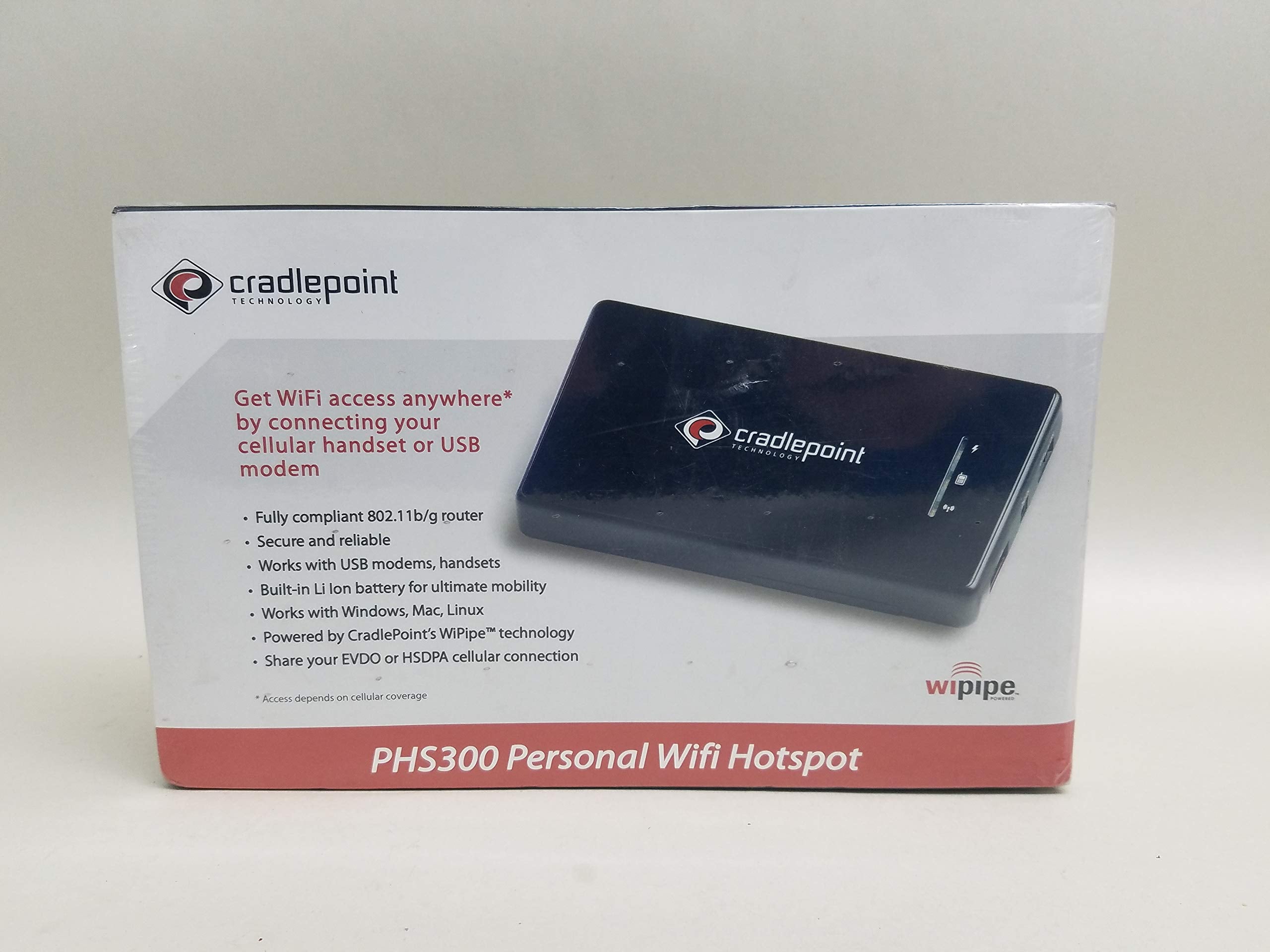Cradlepoint Phs300 Personal Hotspot   Wireless Access Point   802.11B/G (Version 2.0/2.5.3)