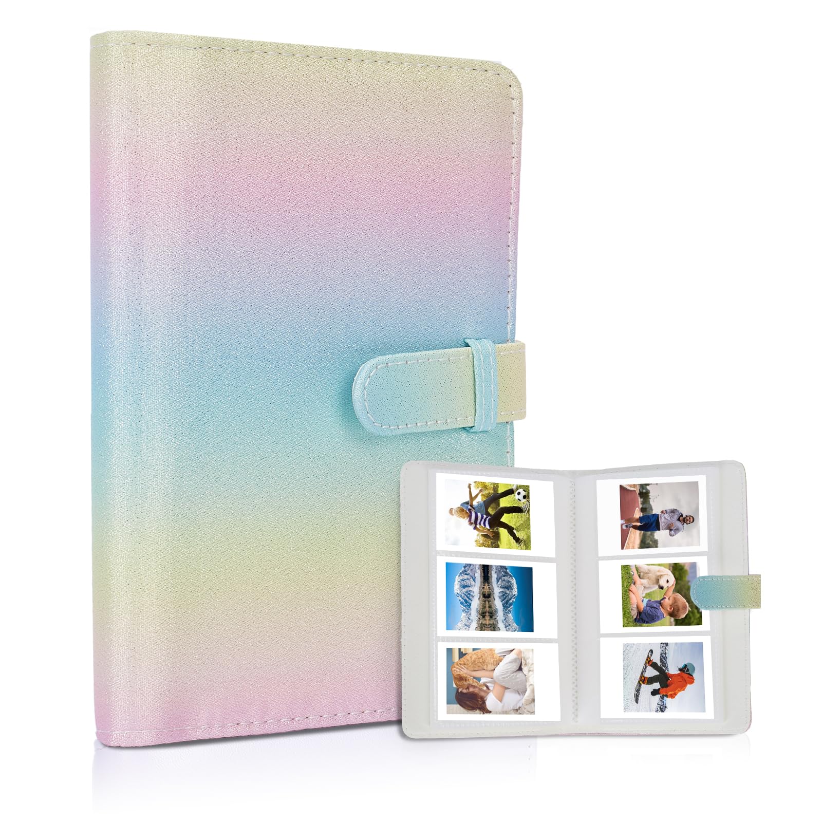 Riosin 108 Pockets Mini Album Compatible With Fujifilm Instax Mini Film, Suitable For Instax Mini 12/11/7+/9/Evo/Link 2, 2X3'' P