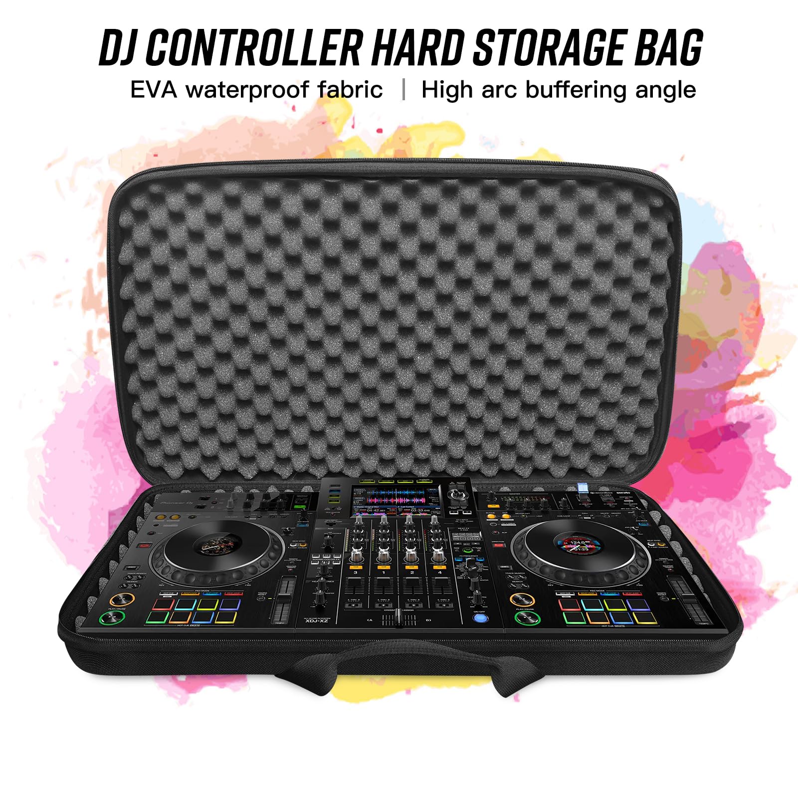 Raymace Hard Eva Dj Controller Case,Fits Pioneer Ddj Sr,Sr2,Ddj-Rev1,Denon Mc4000,Numark Nvii,Mixtrack Pro 3,Nv Platinum,Hercule