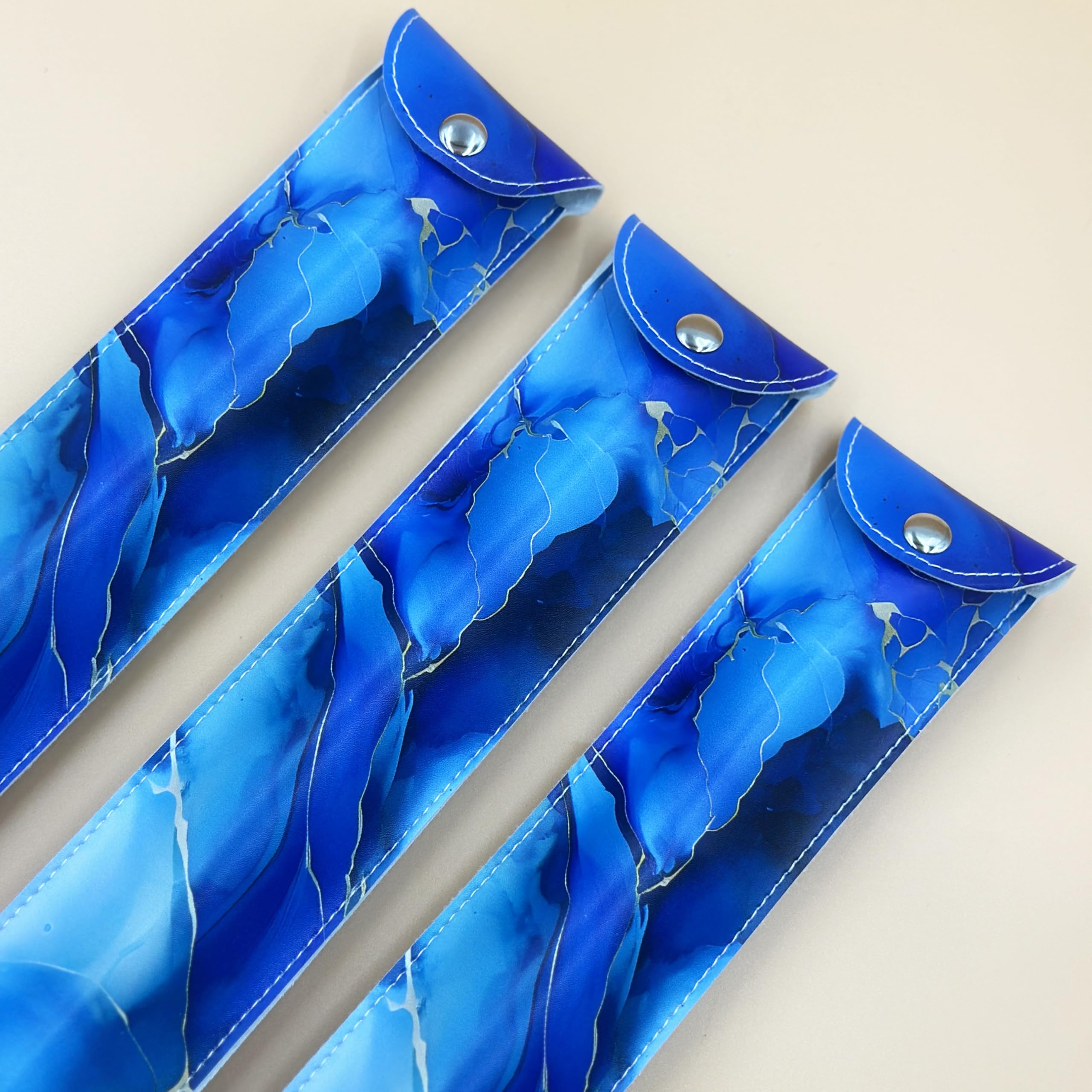 Soprano Recorder For Kids Beginners, German Fingering, C Key, 3 Piece With Cleaning Rod, Bag, Fingering Chart (Blue)