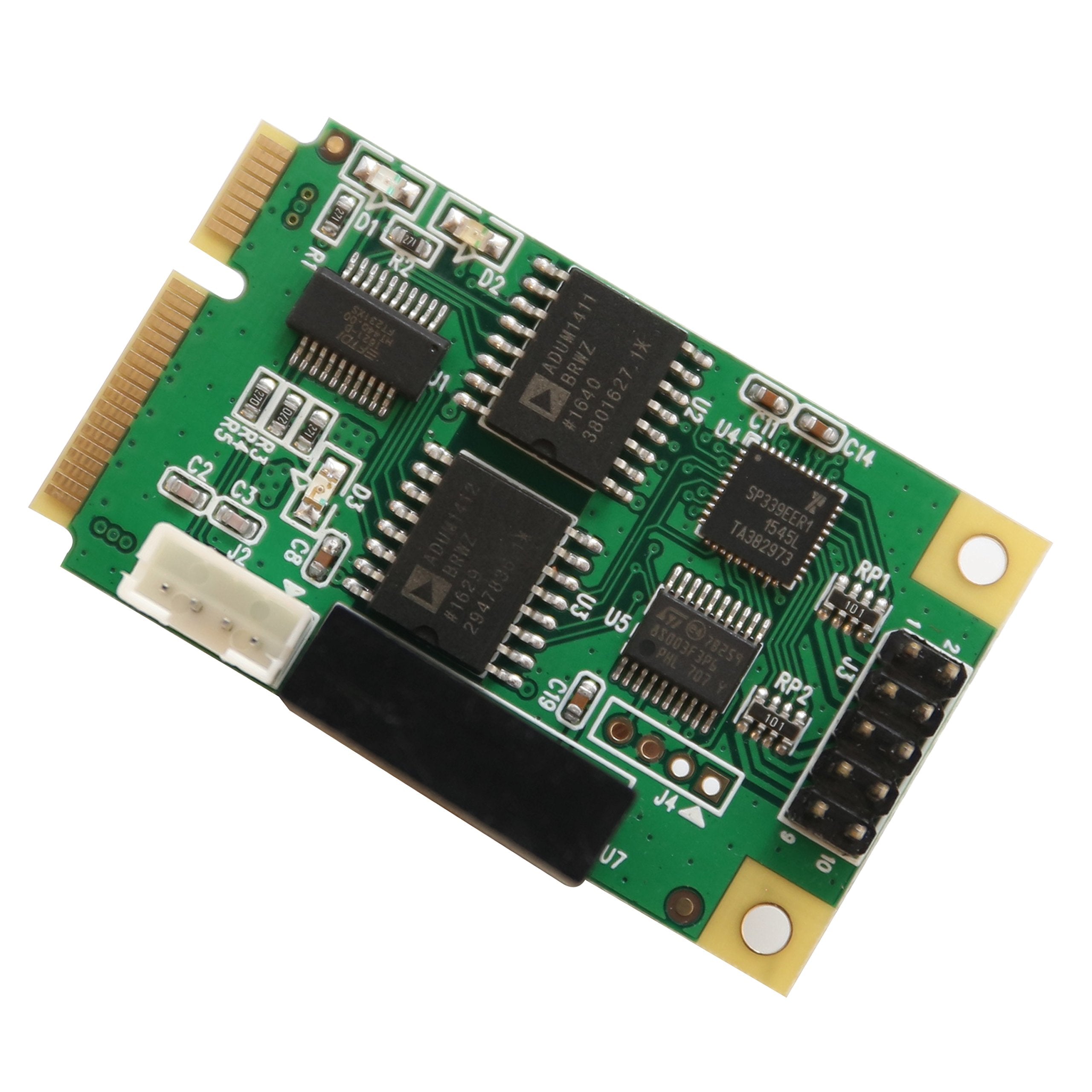 Io Crest Si Mpe15062 Full Size Mini Pcie Card Or Usb 2.0 1 Port Serial Db9 Rs232/422/485 Adapter