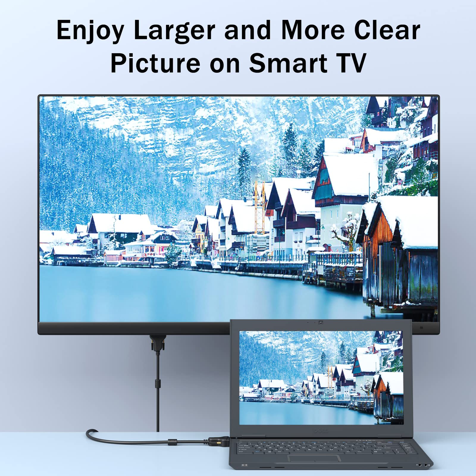 Benfei Vga Cable, Vga To Vga Cable With Ferrites, 4.5 Meter