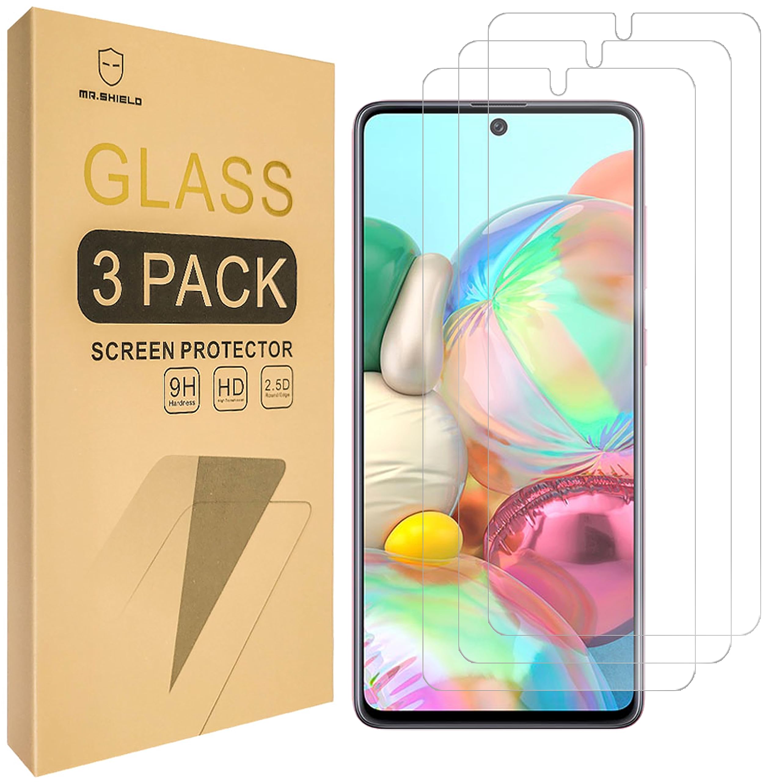 3 Pack] Mrshield Designed For Samsung Galaxy A71 5G  Galaxy A71 5G Uw Tempered Glass] Japan Glass With 9H Hardness] Screen Prote