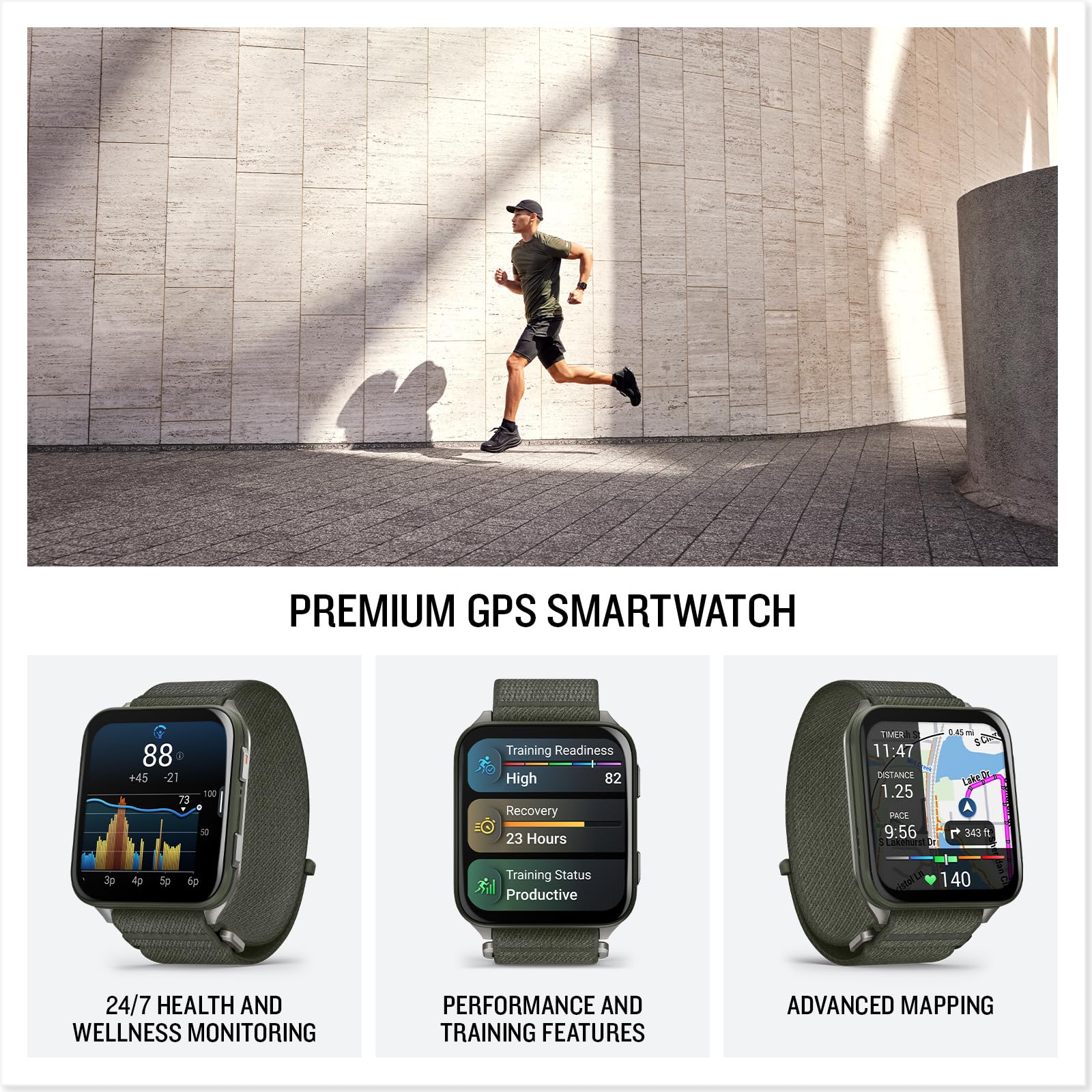 Playbetter Garmin Venu X1 (Moss/Titanium) Fitness Gps Smartwatch Bundle - 2 Thin & Lightweight Amoled Display, Advanced Health A