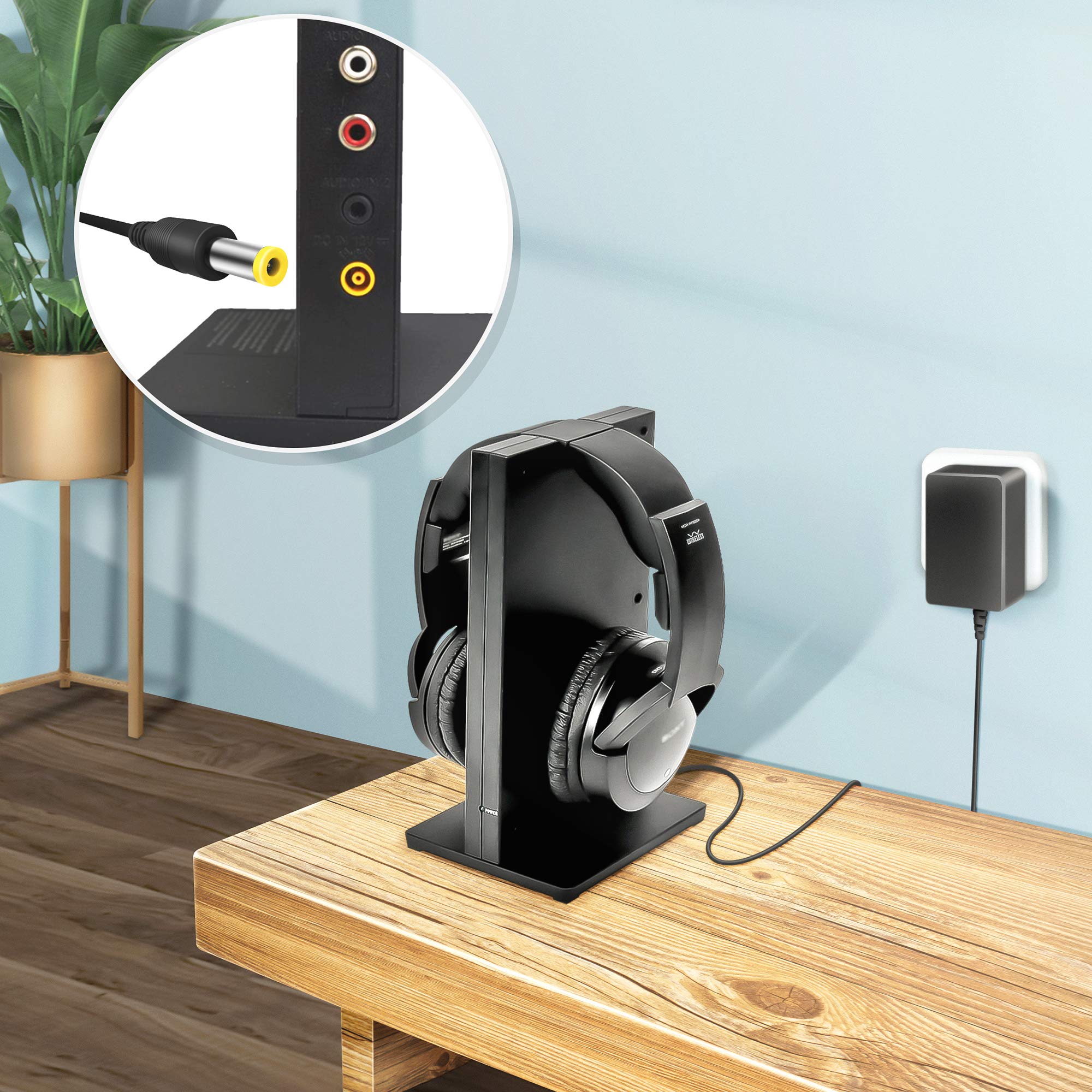 Pwron 6.6 Ft Long 12V Ac Adapter For Sony Tmr Rf985R Mdr Rf985R Tmrrf985R Mdrrf985R Wireless Headphone Rf Stereo Transmitter Power Supply Cord