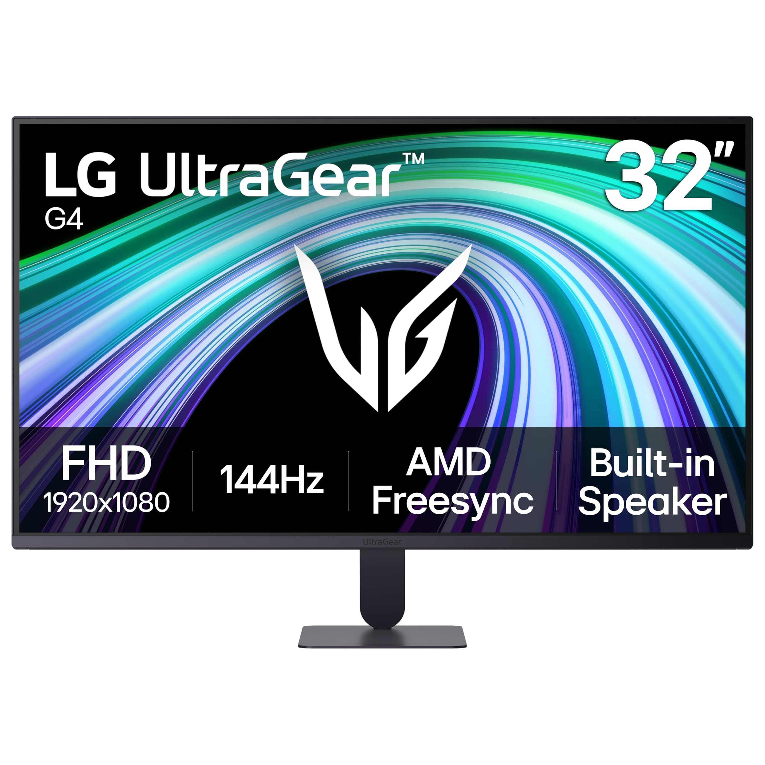 LG 32G403B-B 32-inch Ultragear Full HD (1920 x 1080) Gaming Computer Monitor, 144Hz, 1ms, FreeSync, HDR10, Built-in Speaker, Rea