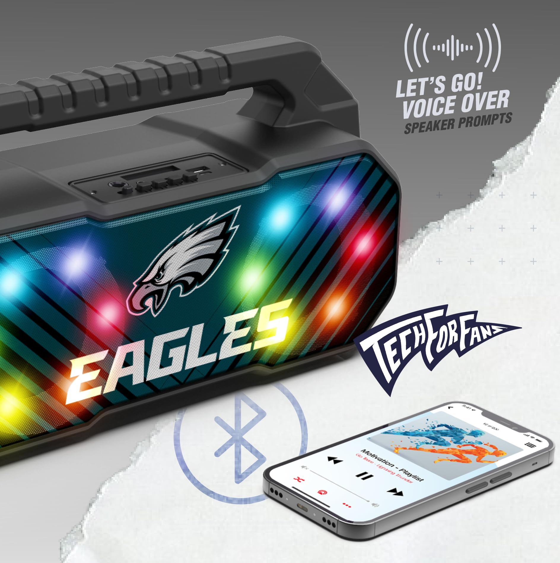 Soar Nfl Wireless Boombox Speaker, Kansas City Chiefs
