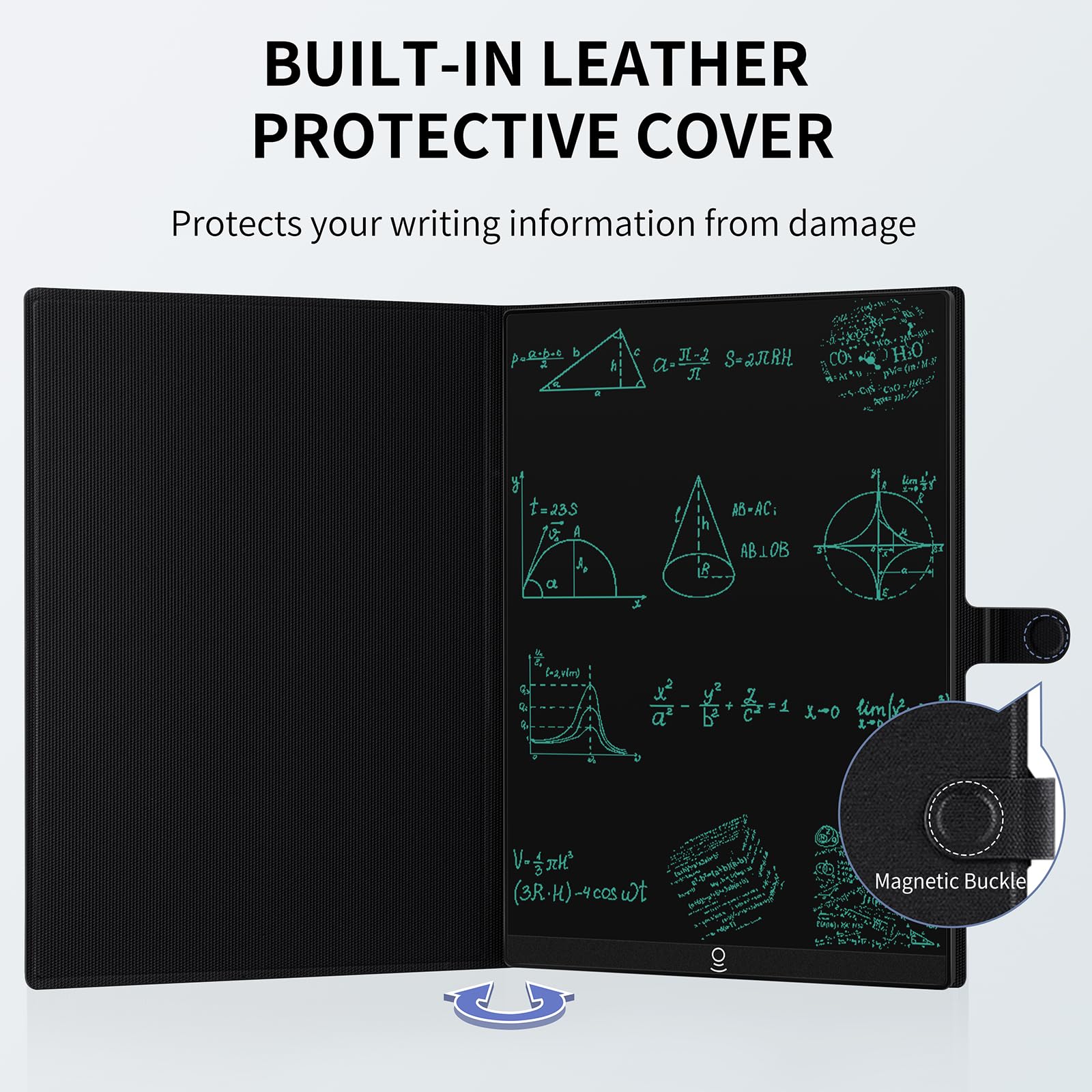 Lcd Writing Tablet For Adults: 11.5 Inch Full Screen Drawing Tablet Reusable Erasable Digital Notepad With Hall Switch And Table