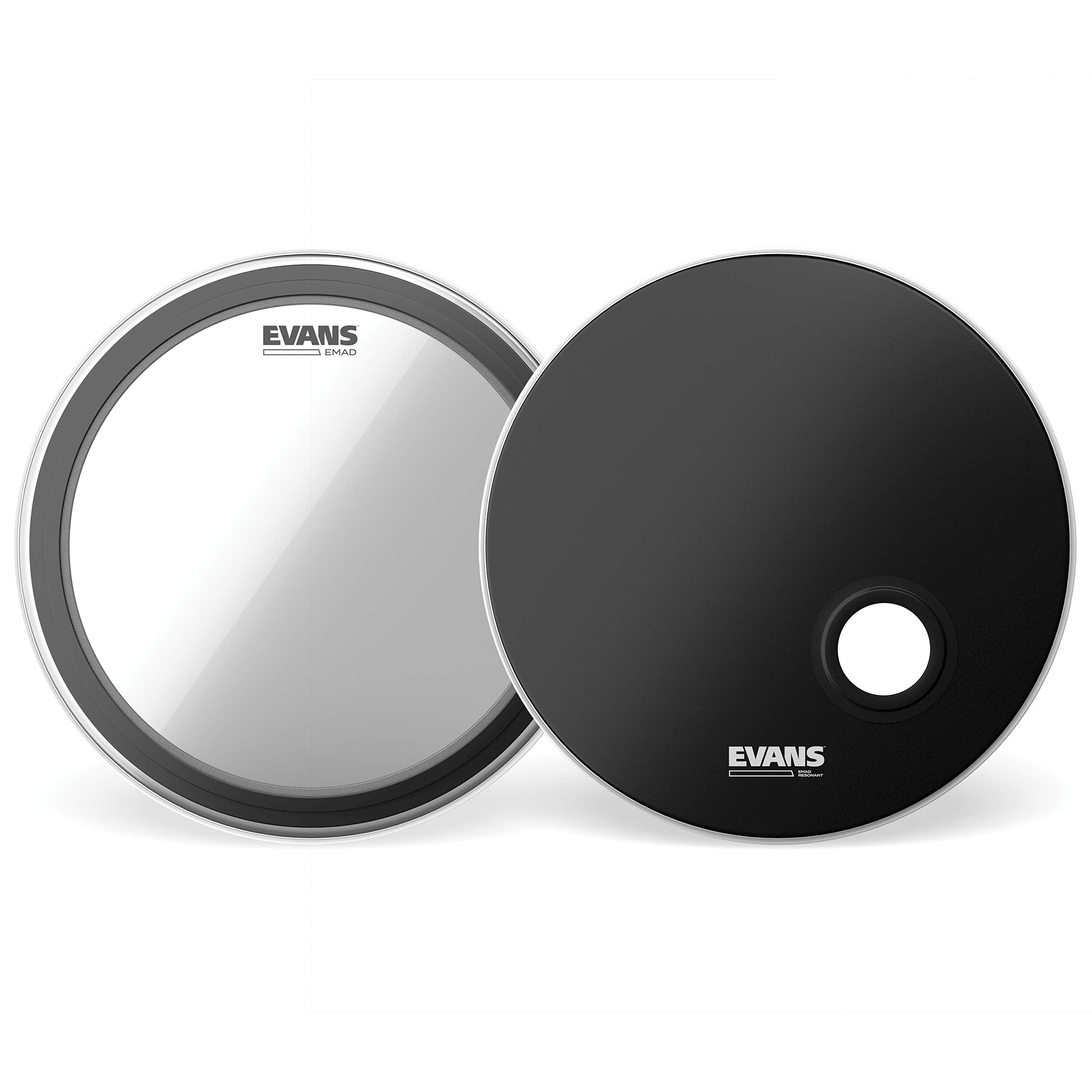 Evans Emad System Pack, 22    (2Pc)   Includes Batter Bass Drumhead And Resonant Drumhead  Externally Mounted Adjustable Damping
