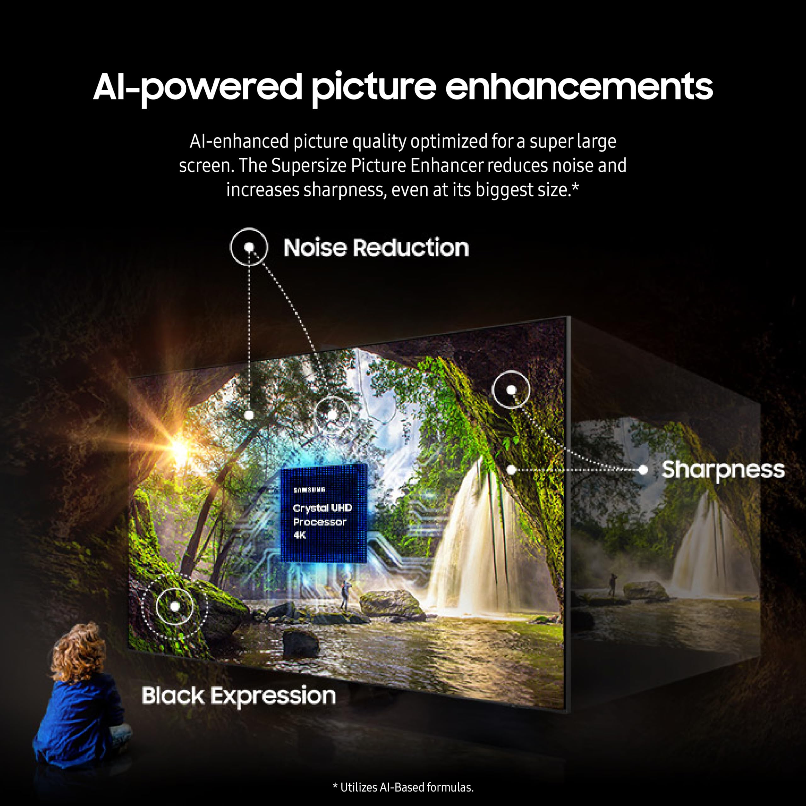 Samsung 98 Inch Class 4K Crystal Uhd Du9000 Series Hdr Smart Tv, Object Tracking Sound Lite, Motion Xcelerator 120Hz, Supersize