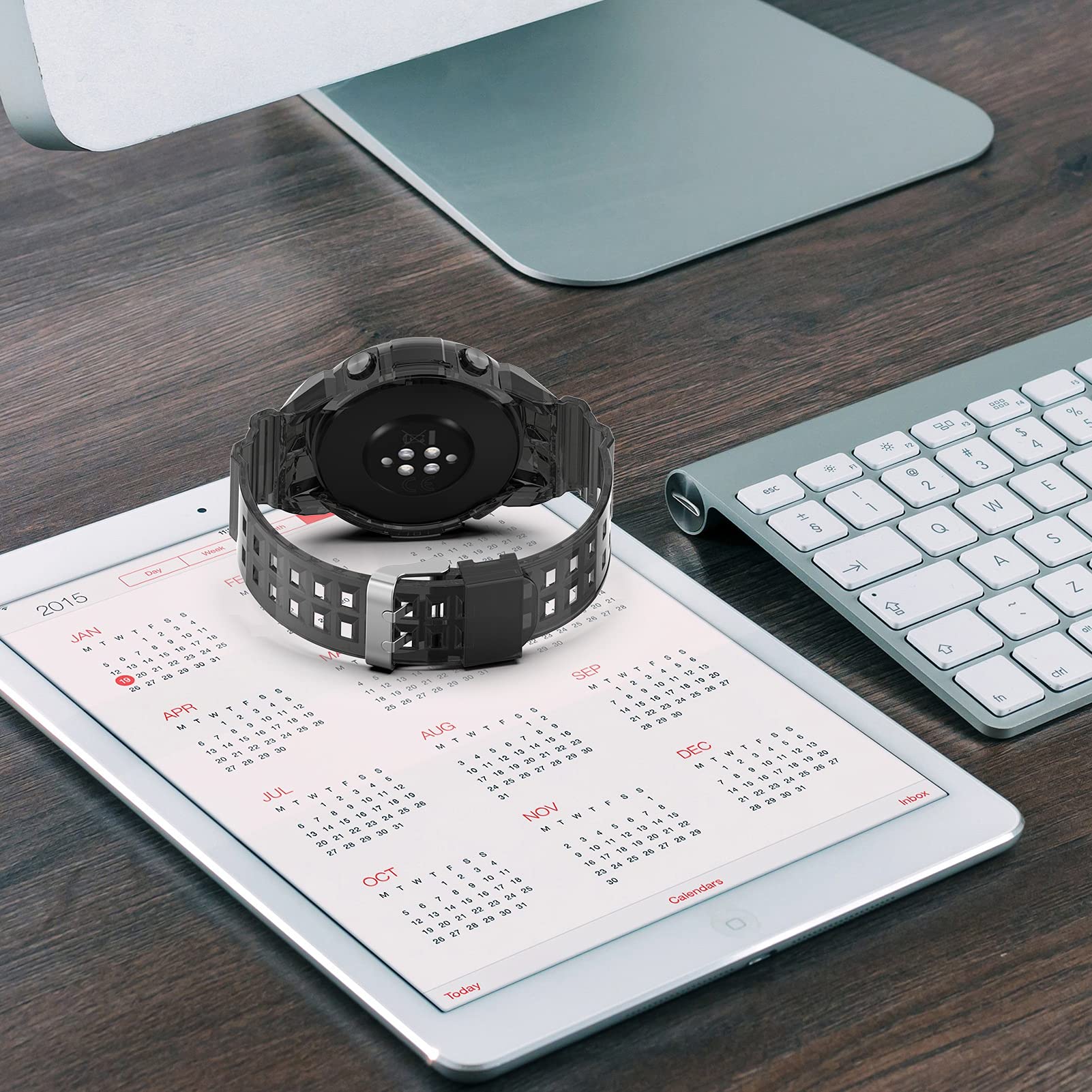 Lokeke For Huawei Watch Gt2 46Mm Replacement Wrist Band   Transparency Replacement Silicone Wrist Watch Band Strap For Huawei Wa