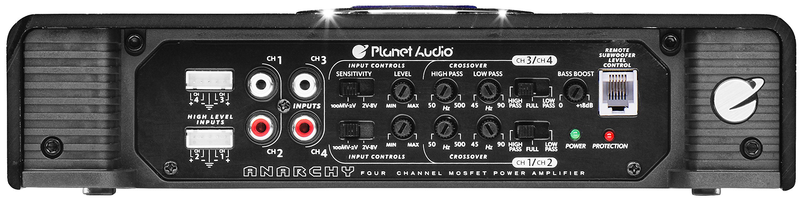 Planet Audio AC2400.4 4 Channel Car Amplifier 2400W High Output 2 Ohm Black