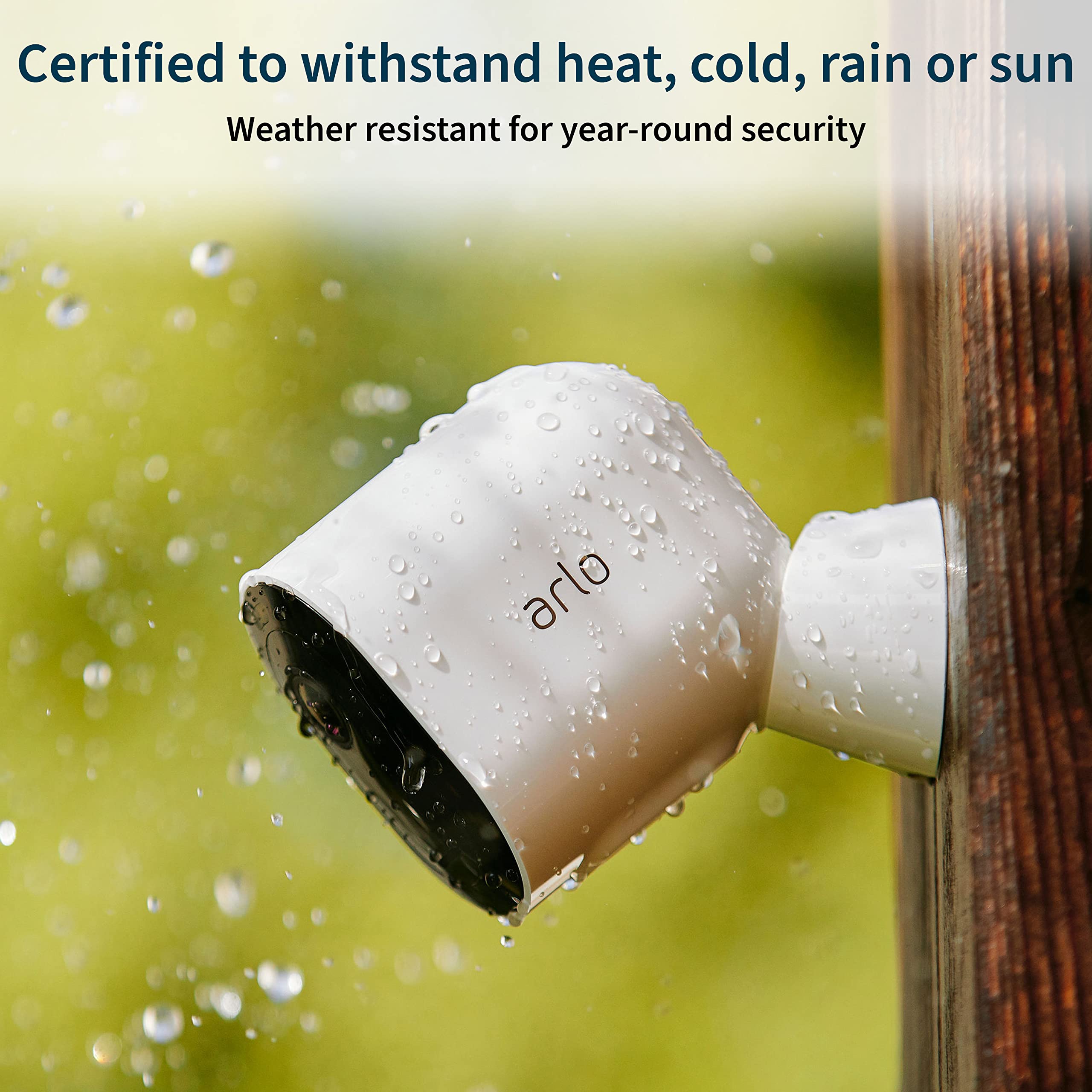 Arlo Pro 4 Spotlight Camera - 3 Pack - Wireless Security, 2K Video & Hdr, Color Night Vision, 2 Way Audio, Wire-Free, Direct To