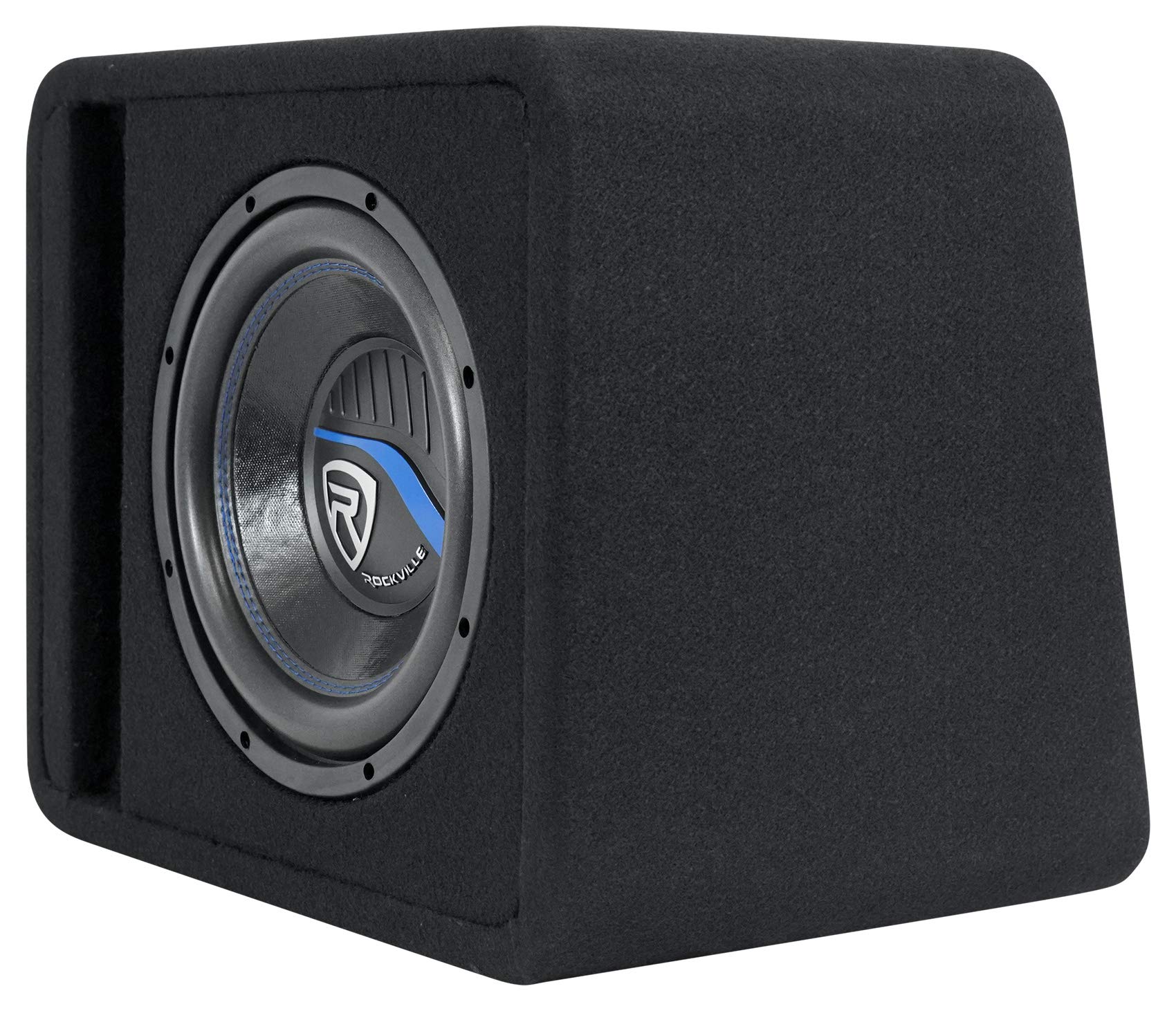 Rockville Vs10K54 10 K5 1200W Car Subwoofer In Vented Sub Enclosure Box - 4 Ohm Black